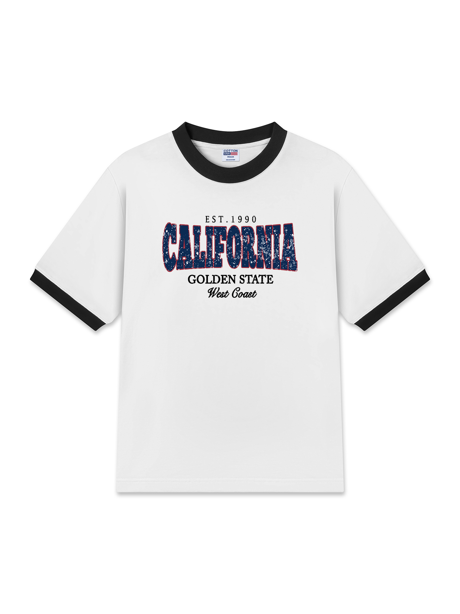 Áo Thun Ringer Relaxed Fit City California West Coast