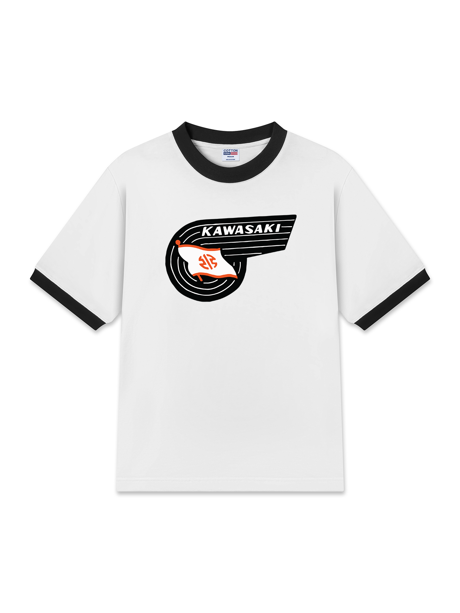 Áo Thun Ringer Relaxed Fit Kawasaki Spirit
