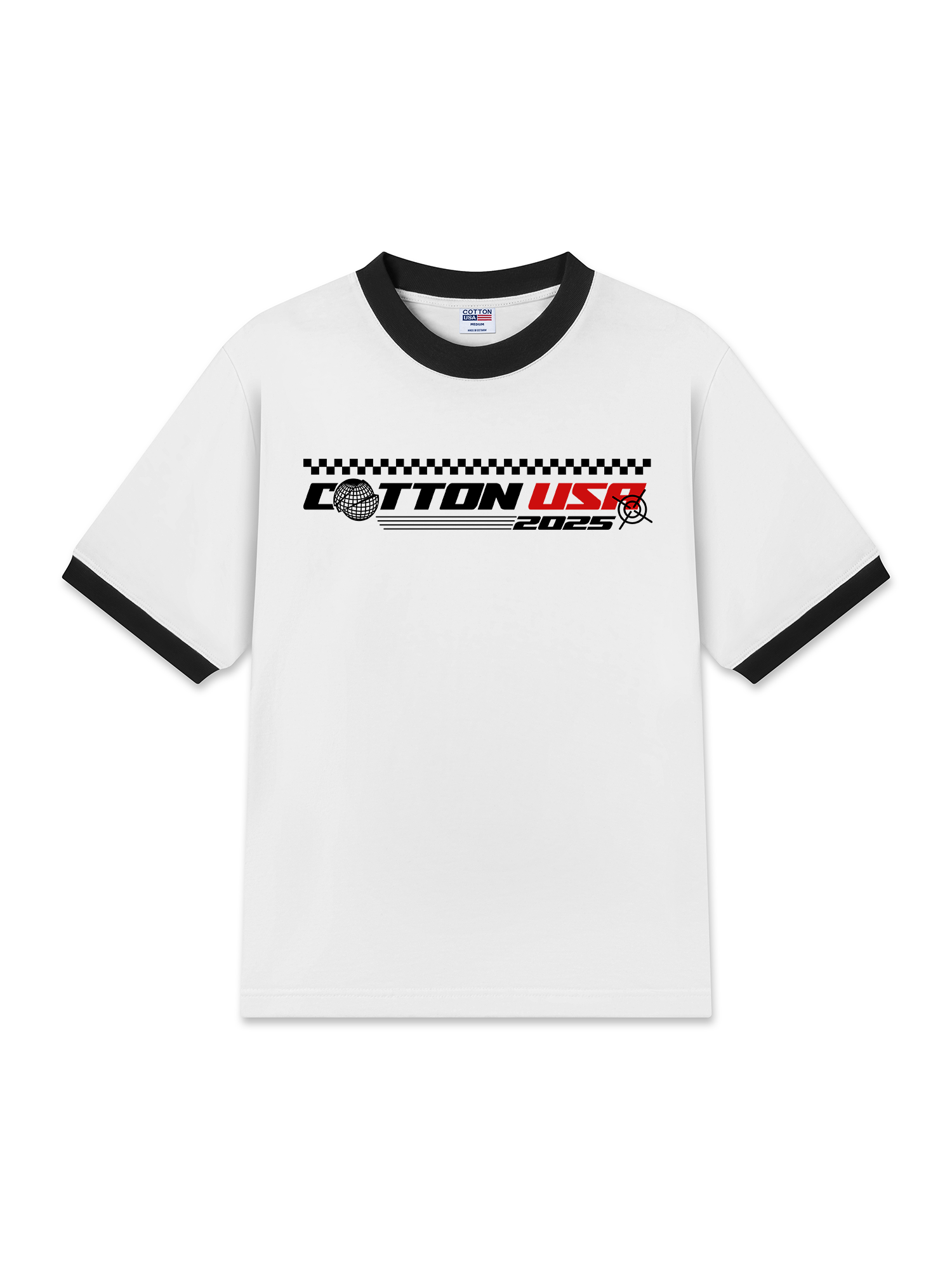 Áo Thun Ringer Relaxed Fit USA Target Mode