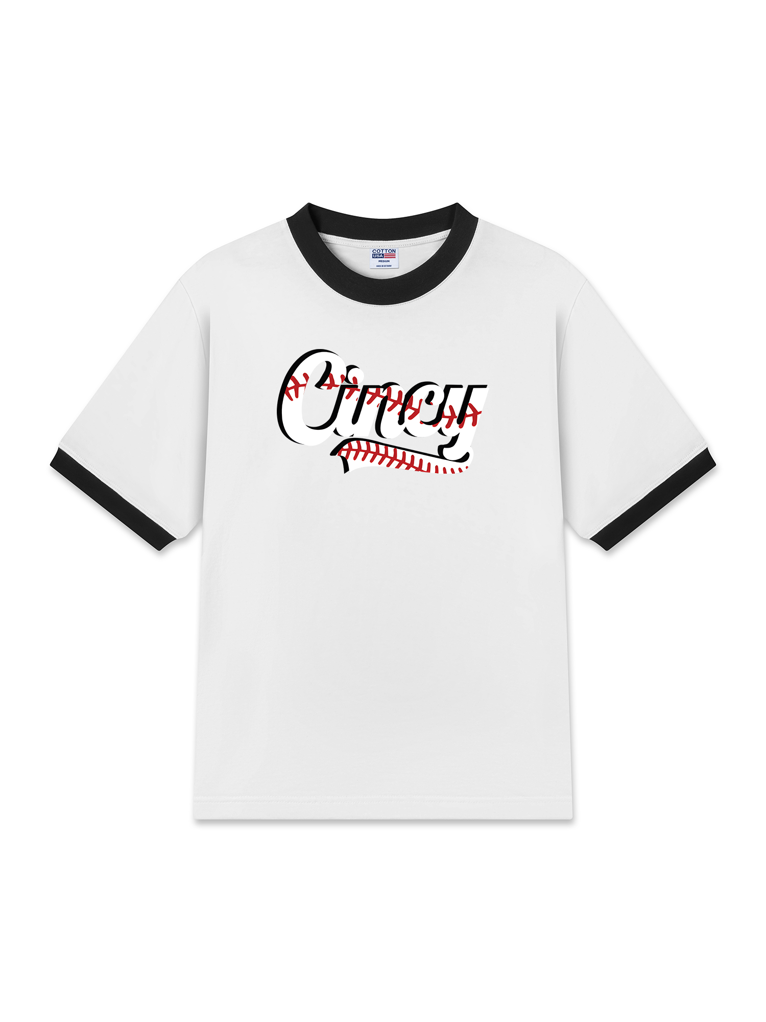 Áo Thun Ringer Relaxed Fit Baseball Cincy