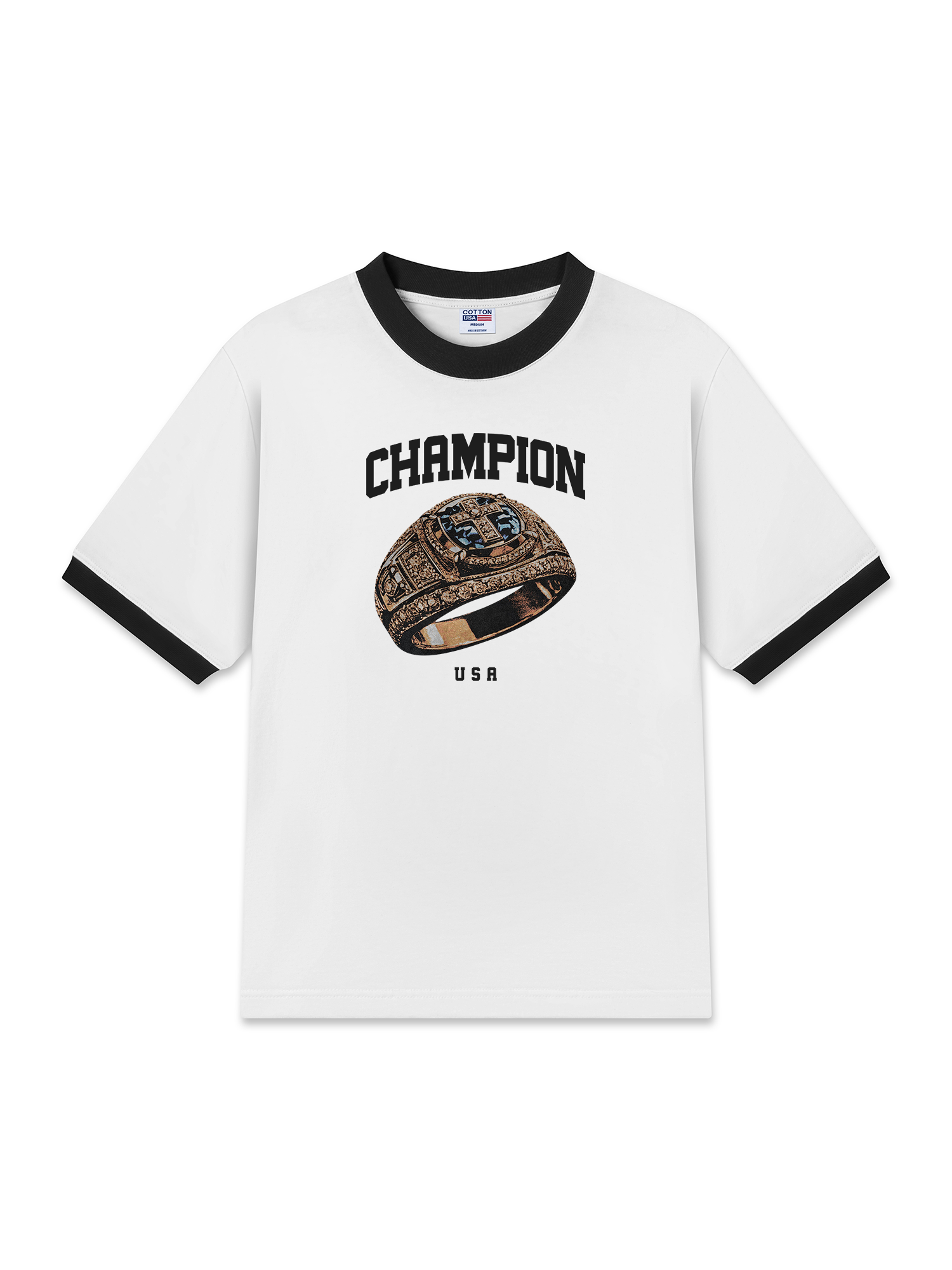 Áo Thun Ringer Relaxed Fit Champions Cross Ring