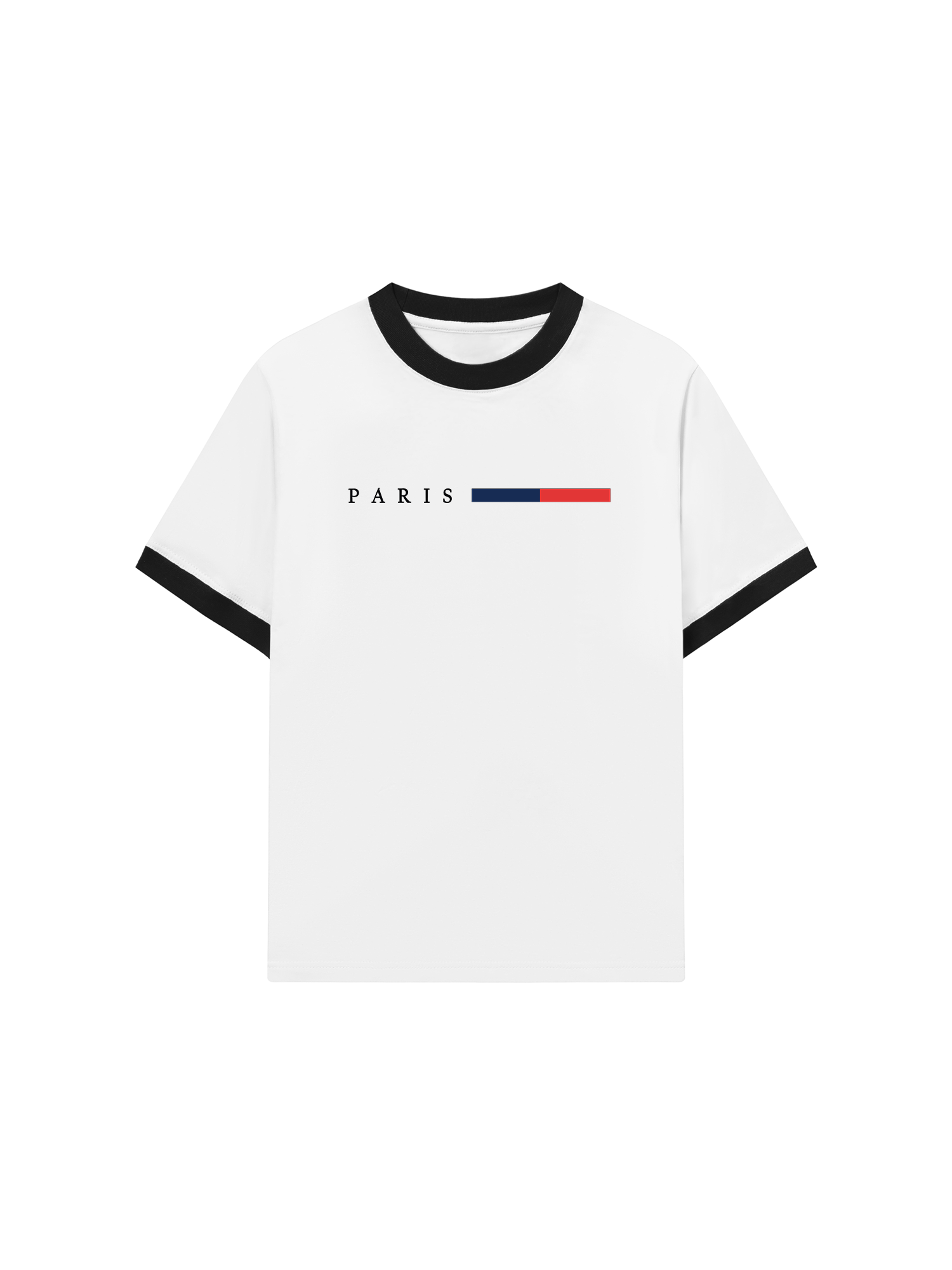Áo Thun Ringer Relaxed Fit City Paris Basic Logo