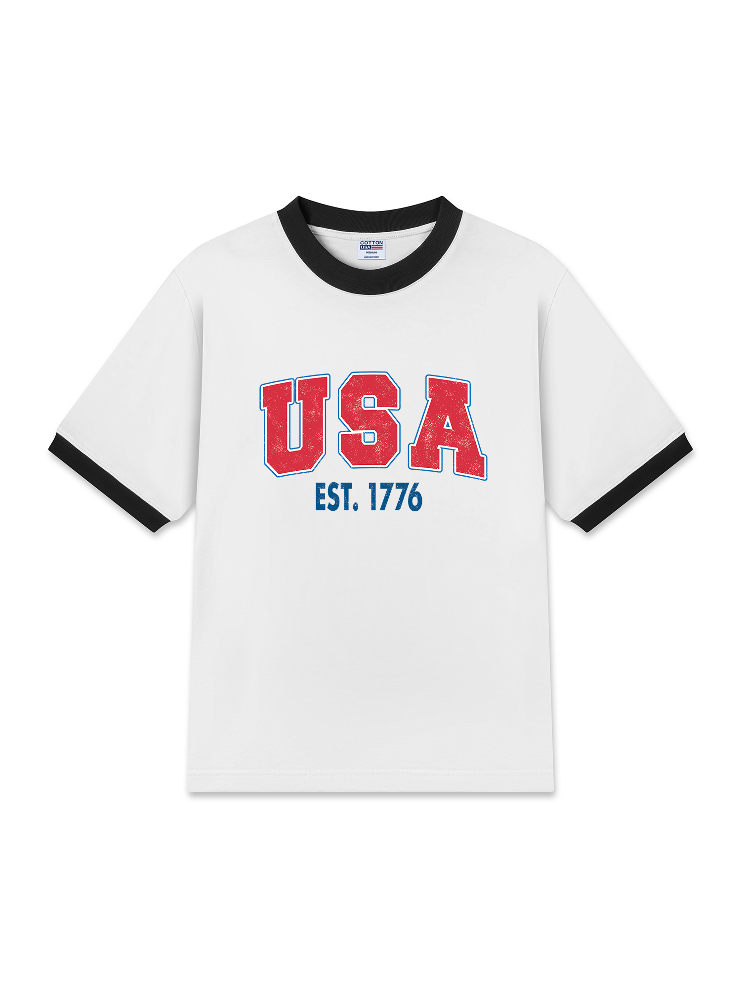 Áo Thun Ringer Relaxed Fit USA Est 1776