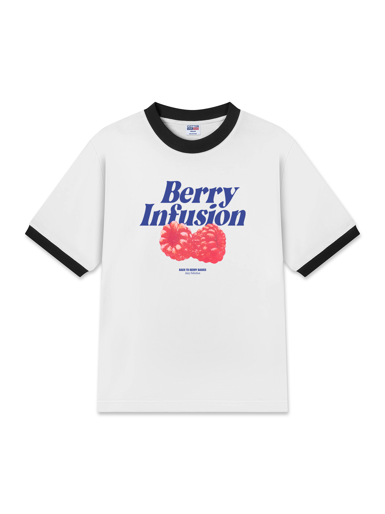 Áo Thun Ringer Relaxed Fit Tropical Berry Infusion