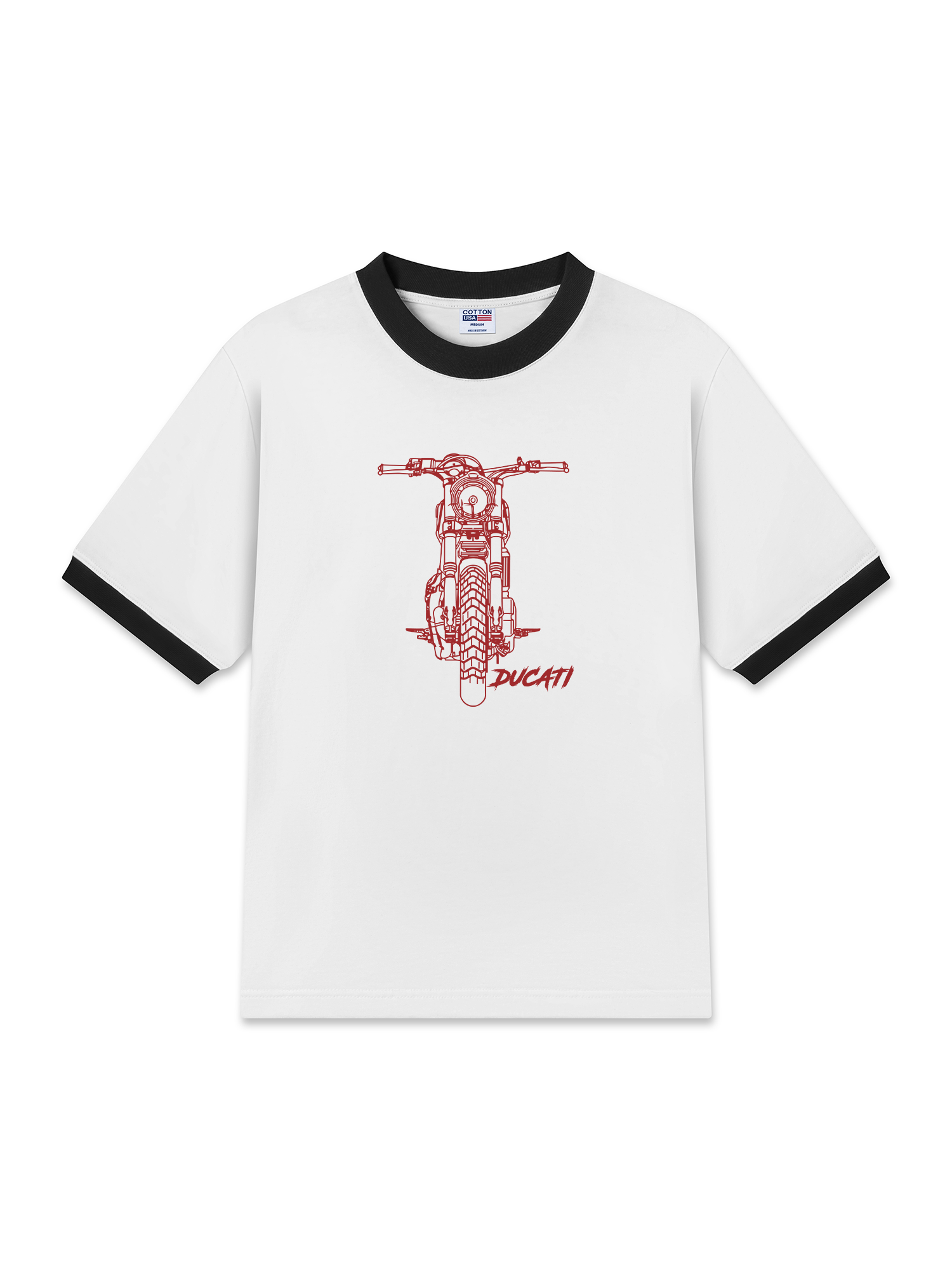 Áo Thun Ringer Relaxed Fit Ducati Scrambler Spirit