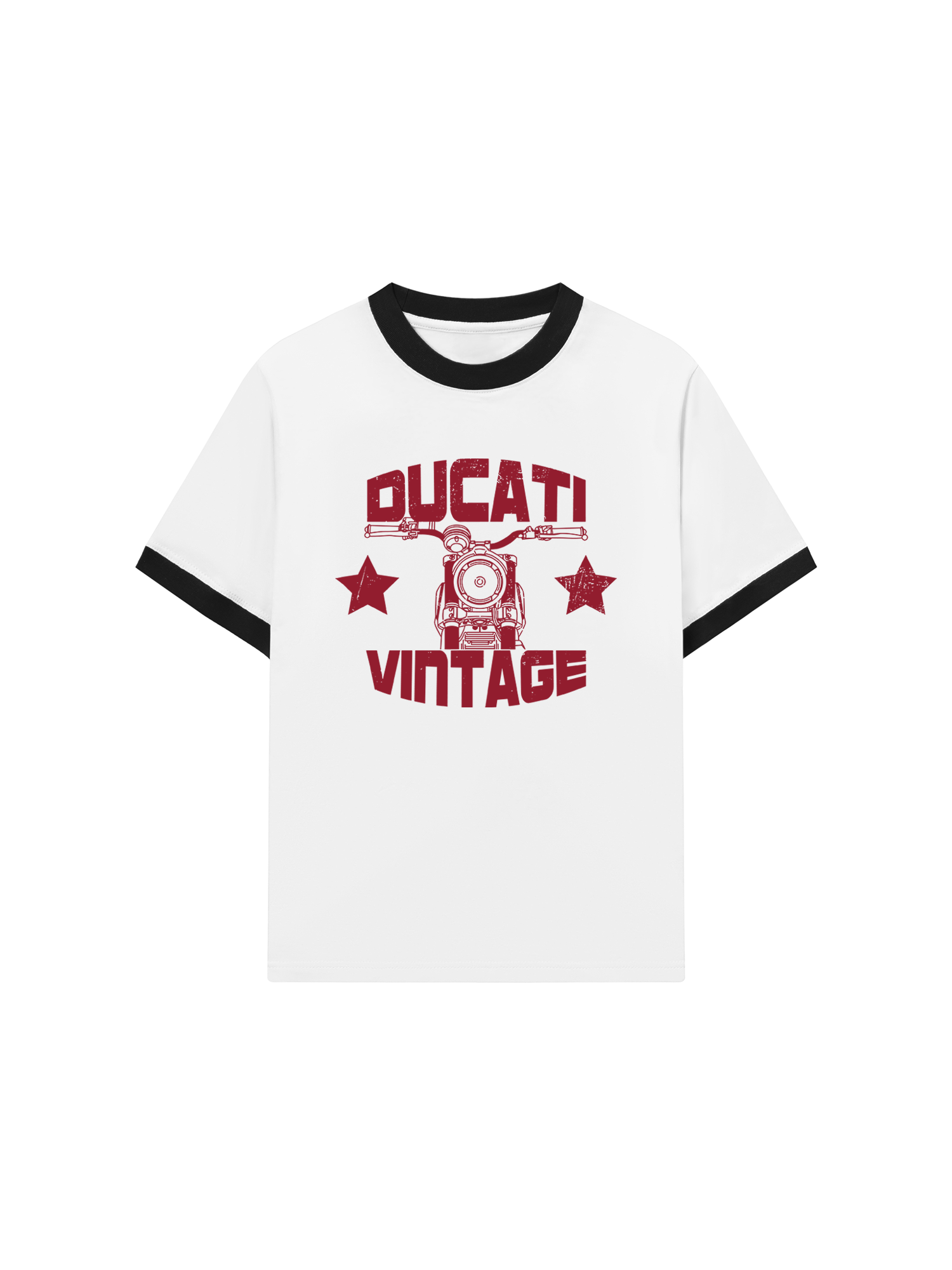 Áo Thun Ringer Relaxed Fit Ducati Vintage