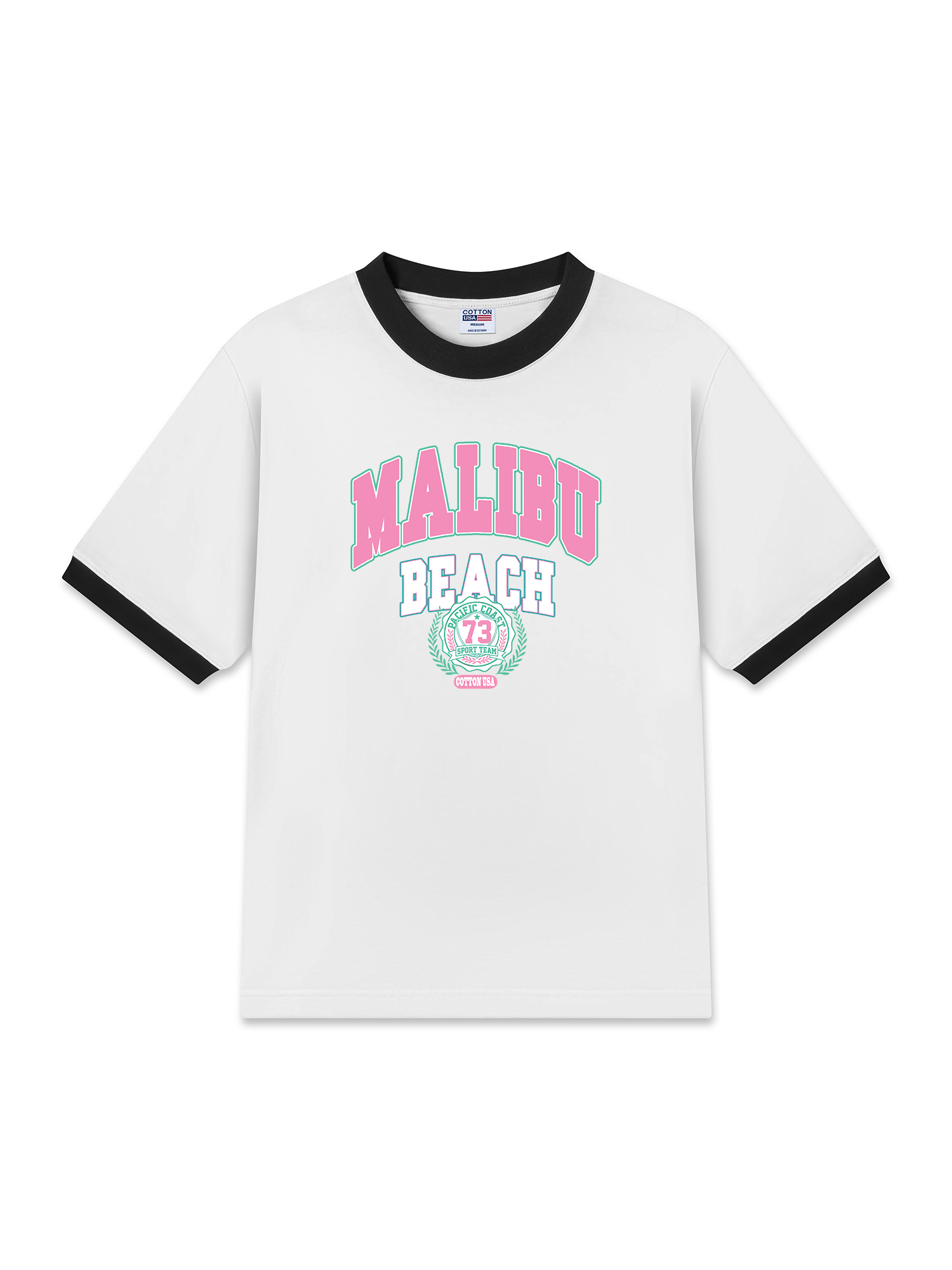 Áo Thun Ringer Relaxed Fit City Malibu