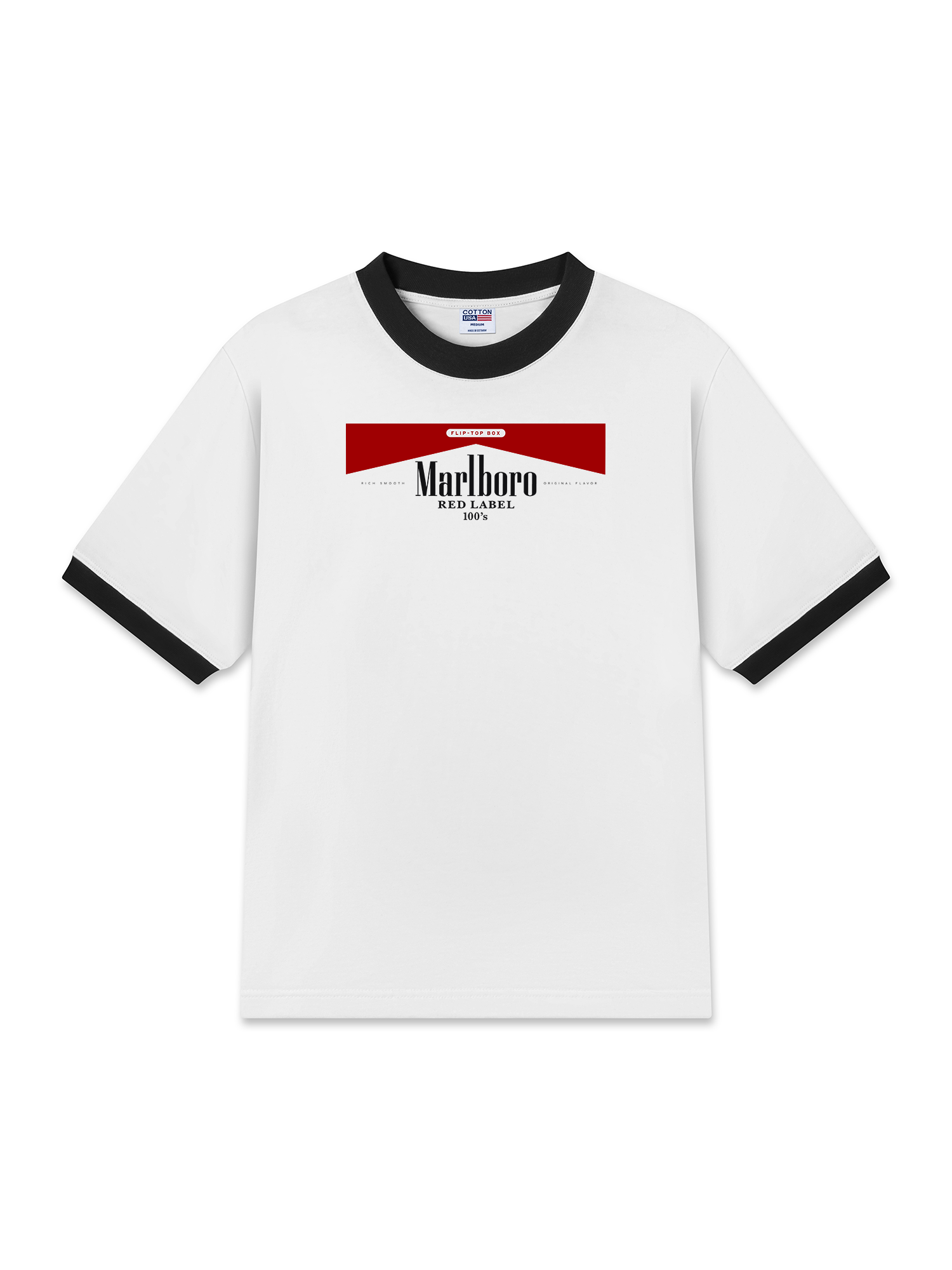 Áo Thun Ringer Relaxed Fit Marlboro Flip Top Box