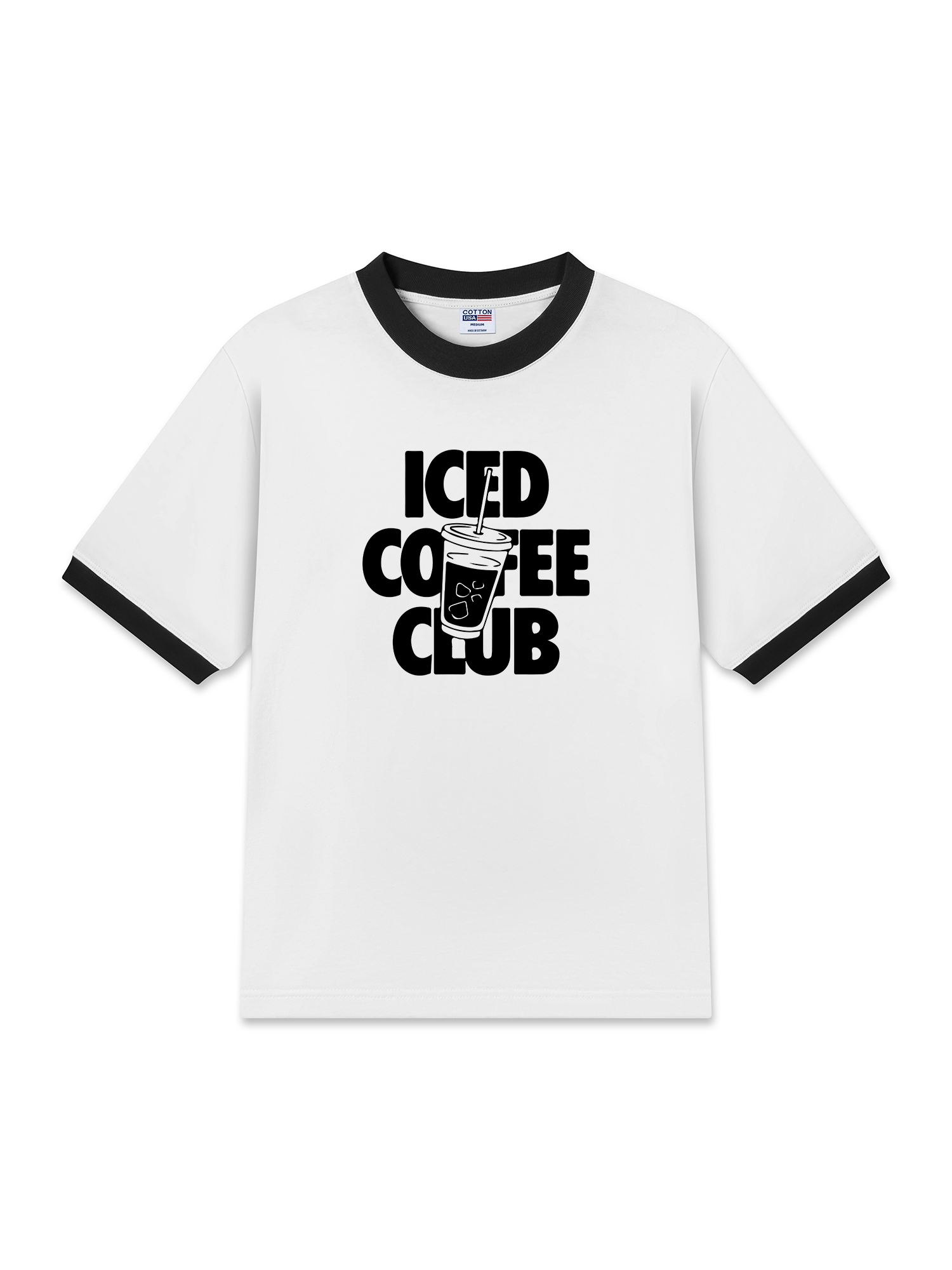 Áo Thun Ringer Relaxed Fit Iced Coffee Club