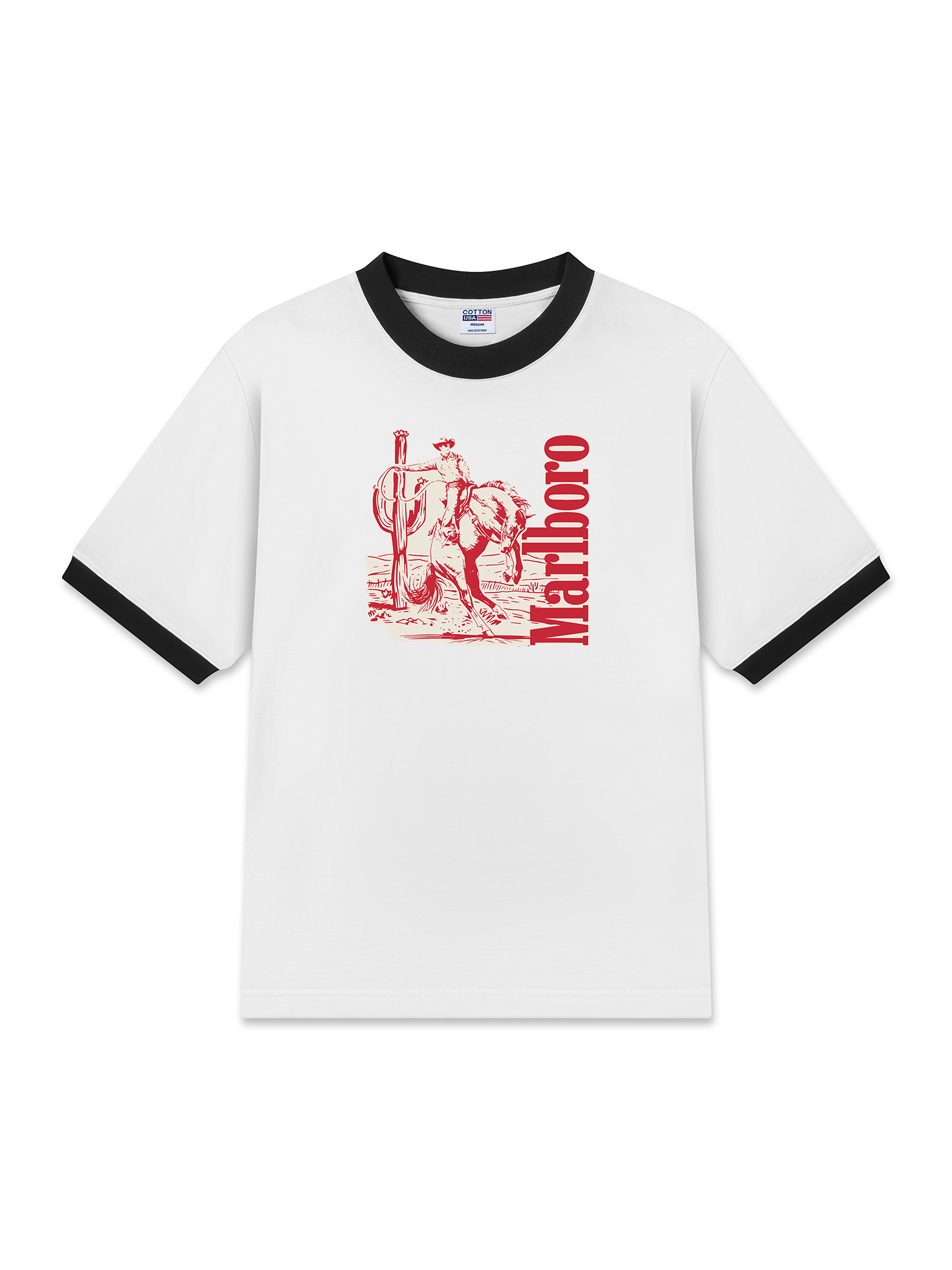 Áo Thun Ringer Relaxed Fit Marlboro High Noon