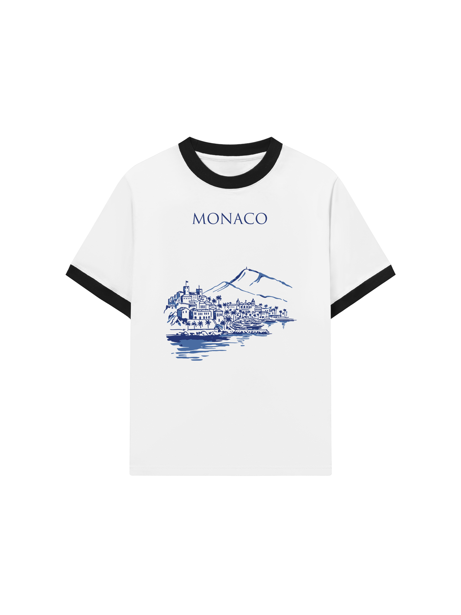 Áo Thun Ringer Relaxed Fit City Monaco