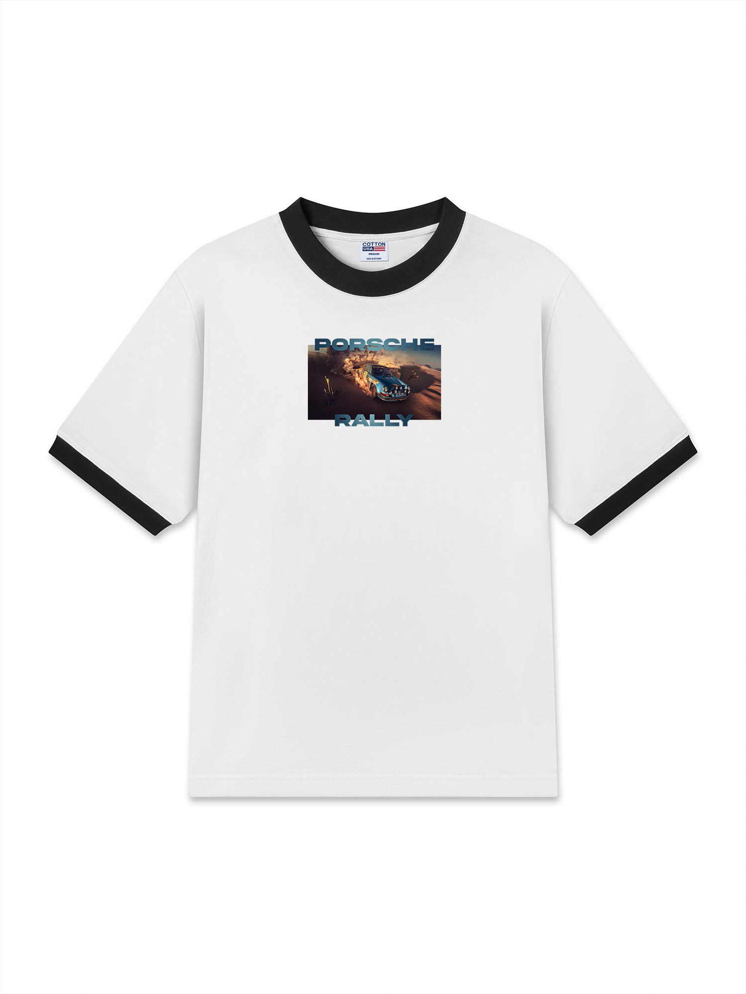 Áo Thun Ringer Relaxed Fit Porsche Jaden Rally