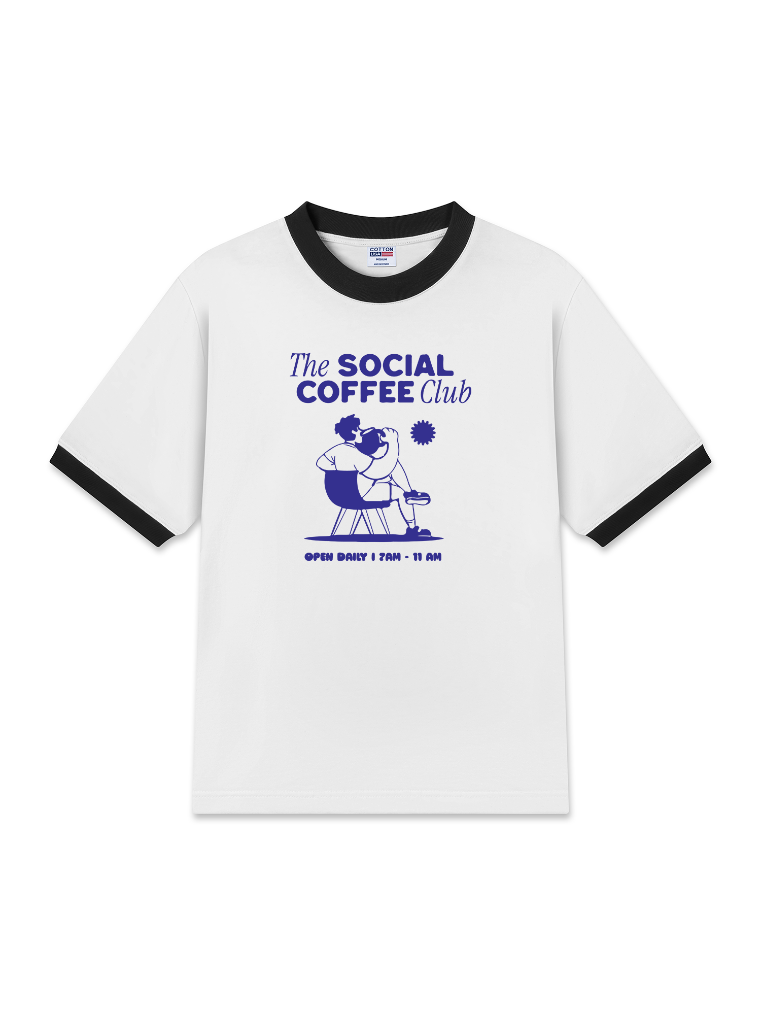 Áo Thun Ringer Relaxed Fit The Social Coffee Club