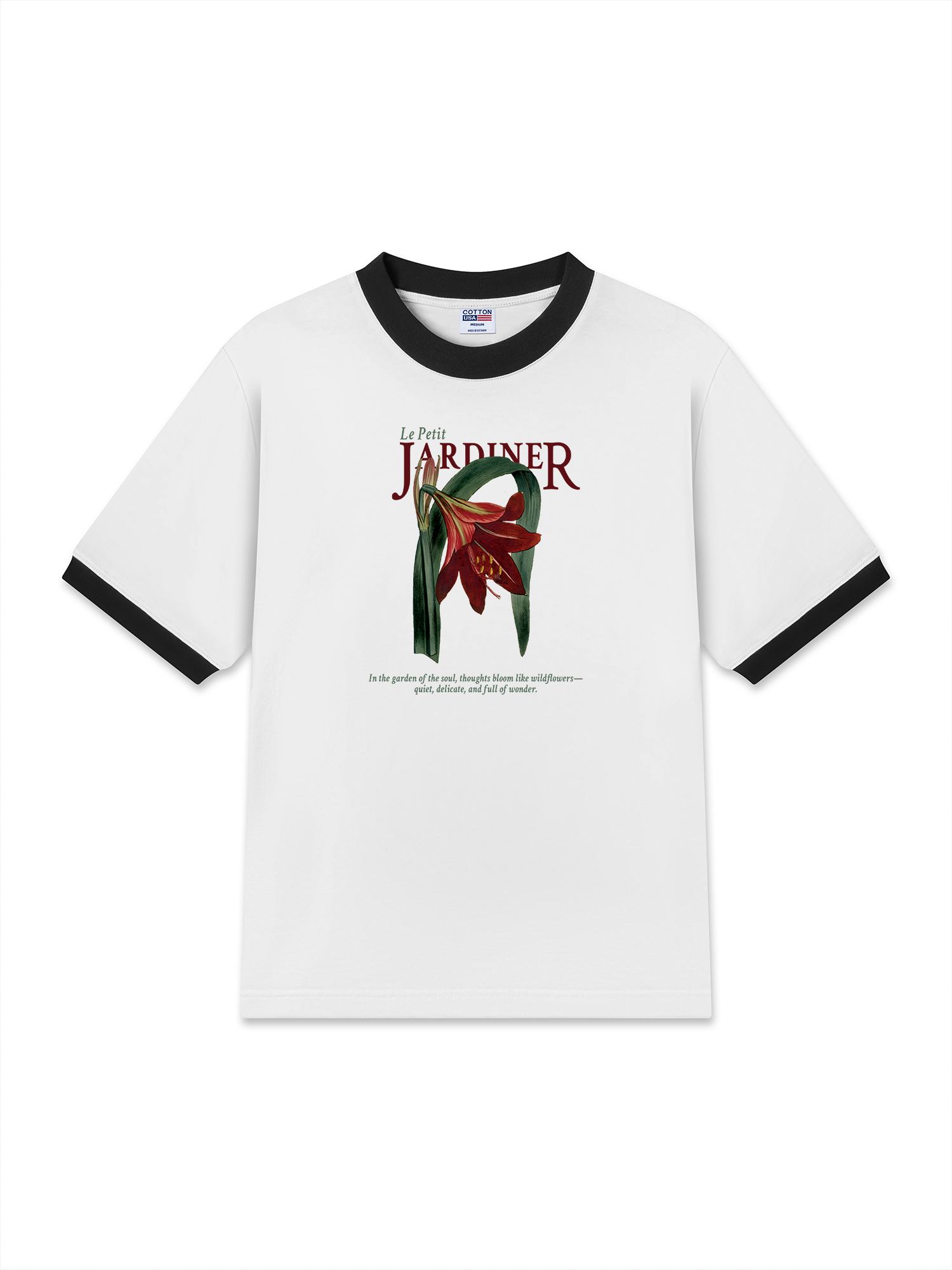 Áo Thun Ringer Relaxed Fit Le Petit Jardiner