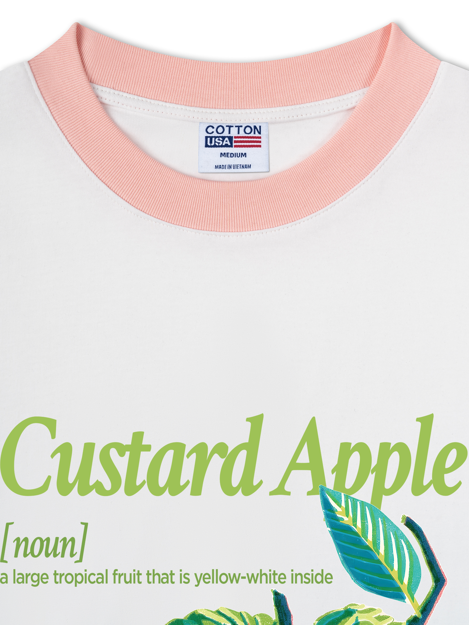 Áo Thun Ringer Relaxed Fit Tropical Custard Apple