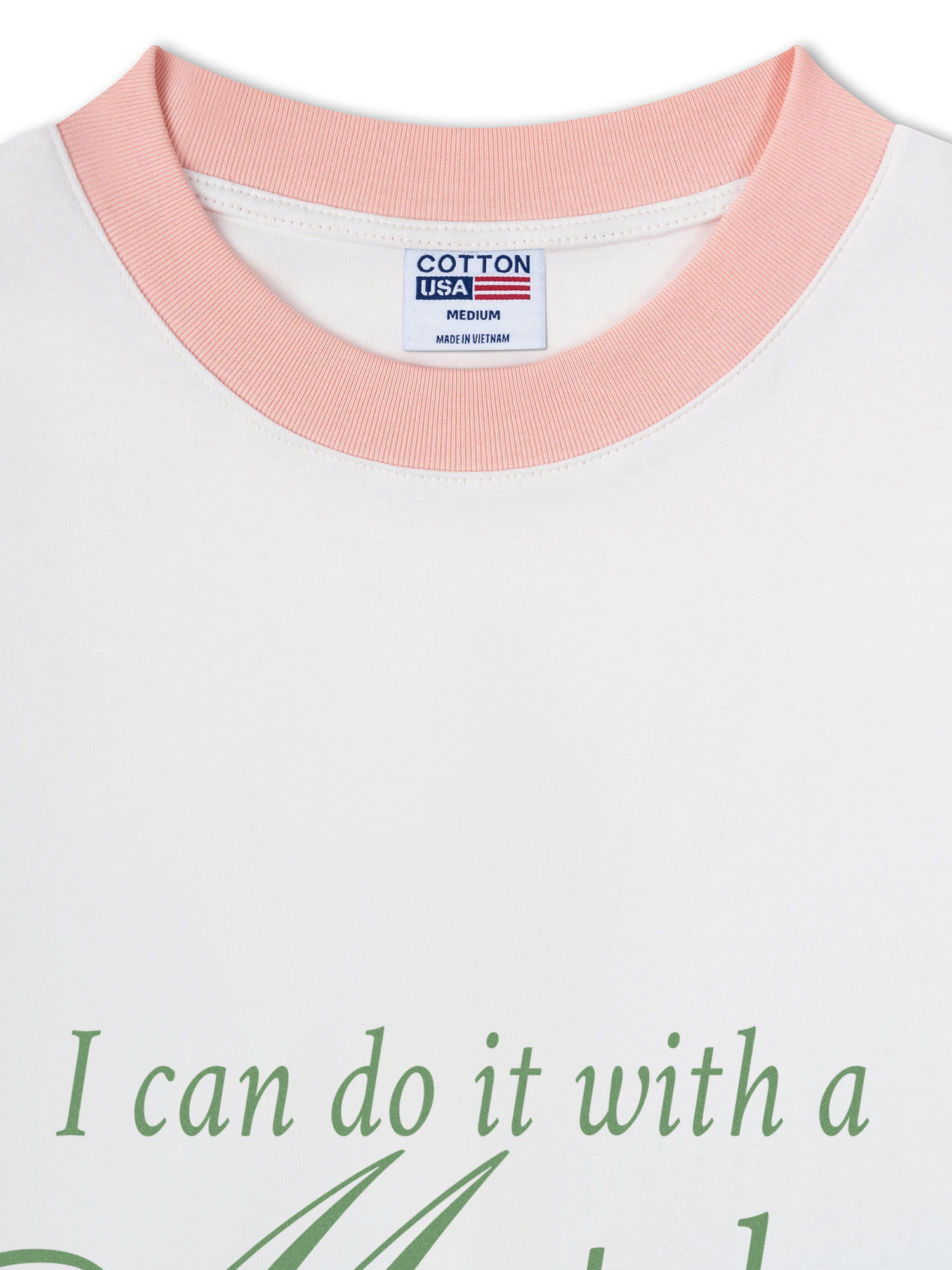 Áo Thun Ringer Relaxed Fit I Can Do It With A Matcha Latte