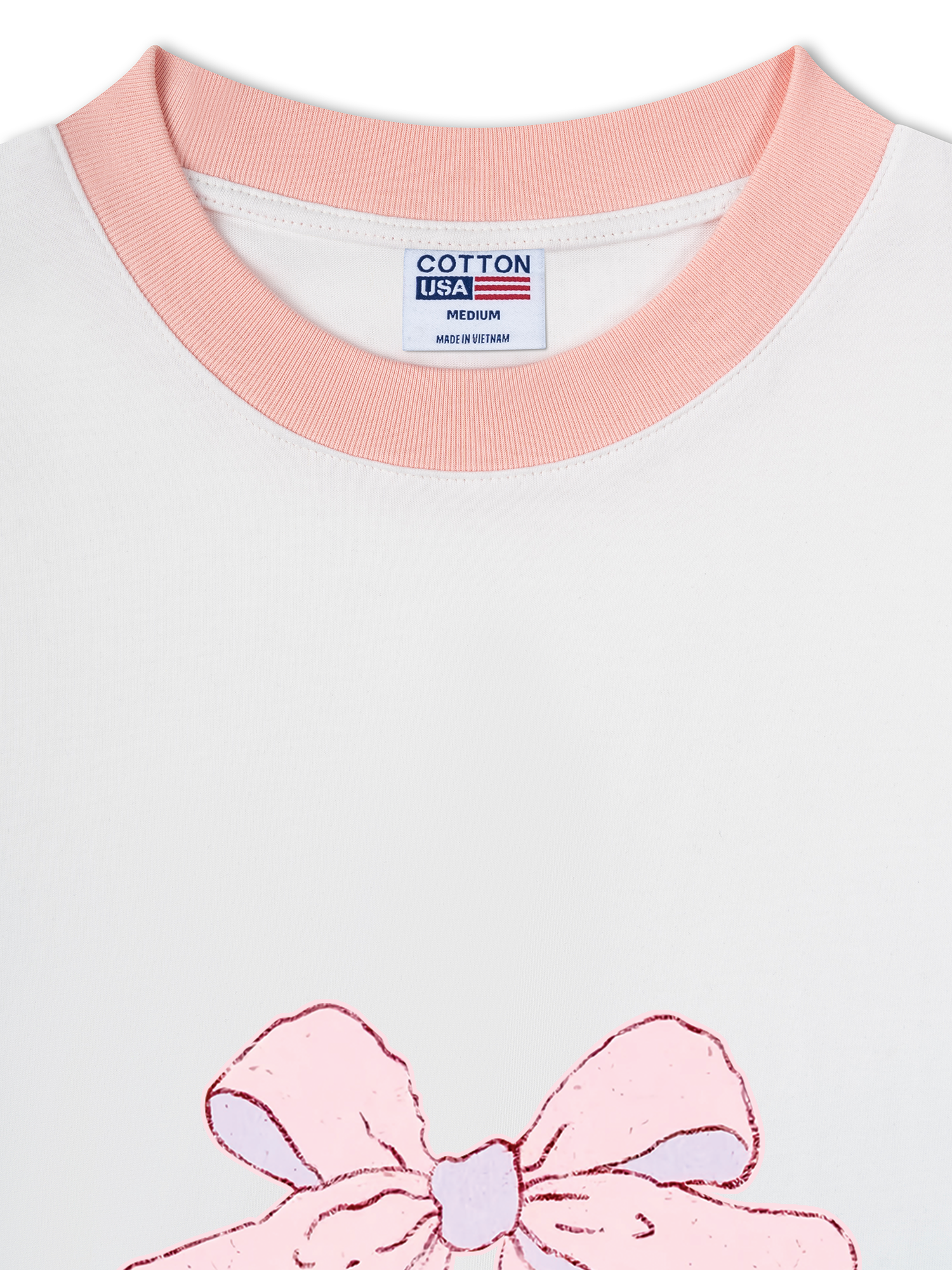 Áo Thun Ringer Relaxed Fit Rabbit Ribbon