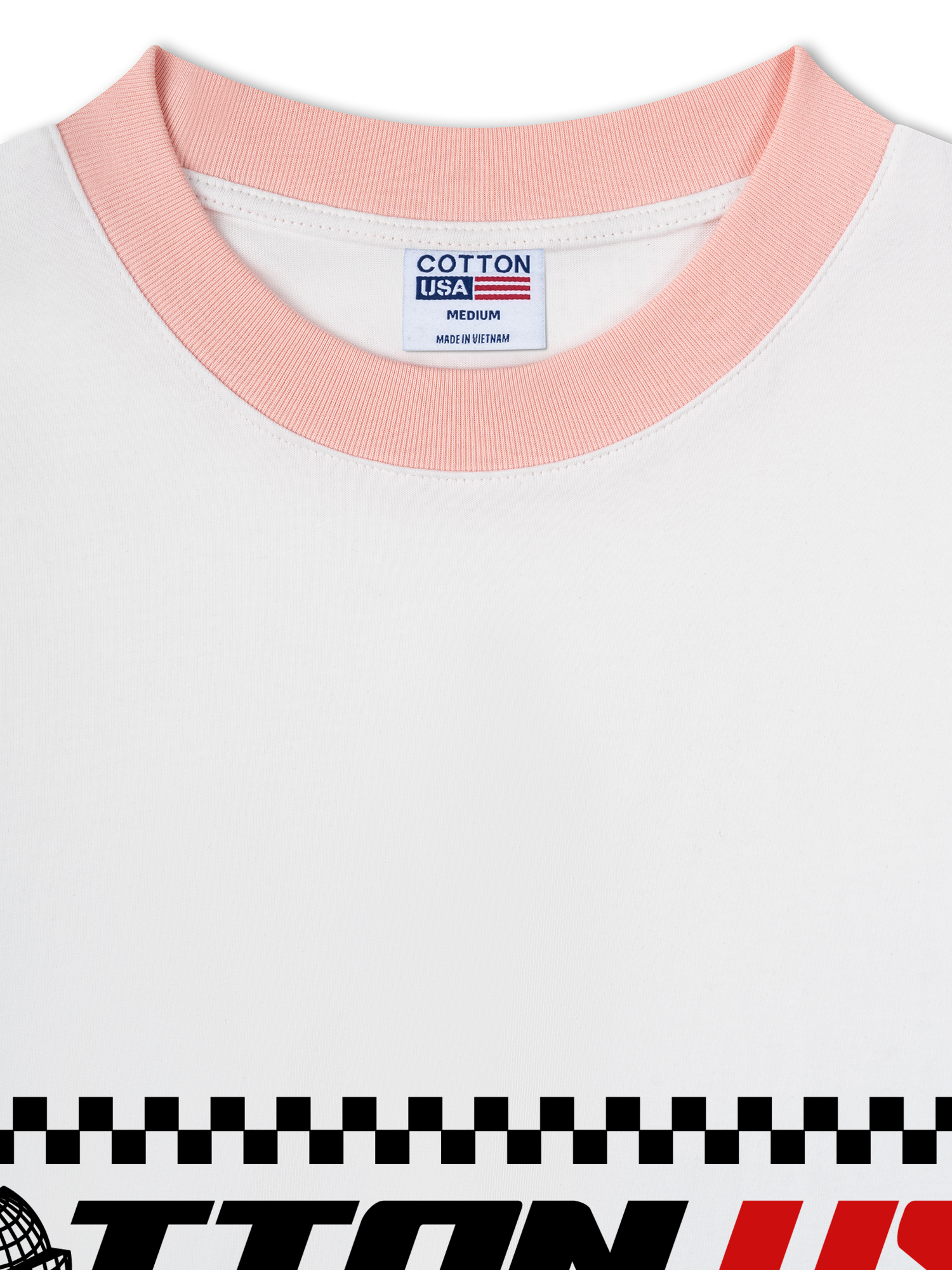 Áo Thun Ringer Relaxed Fit USA Target Mode