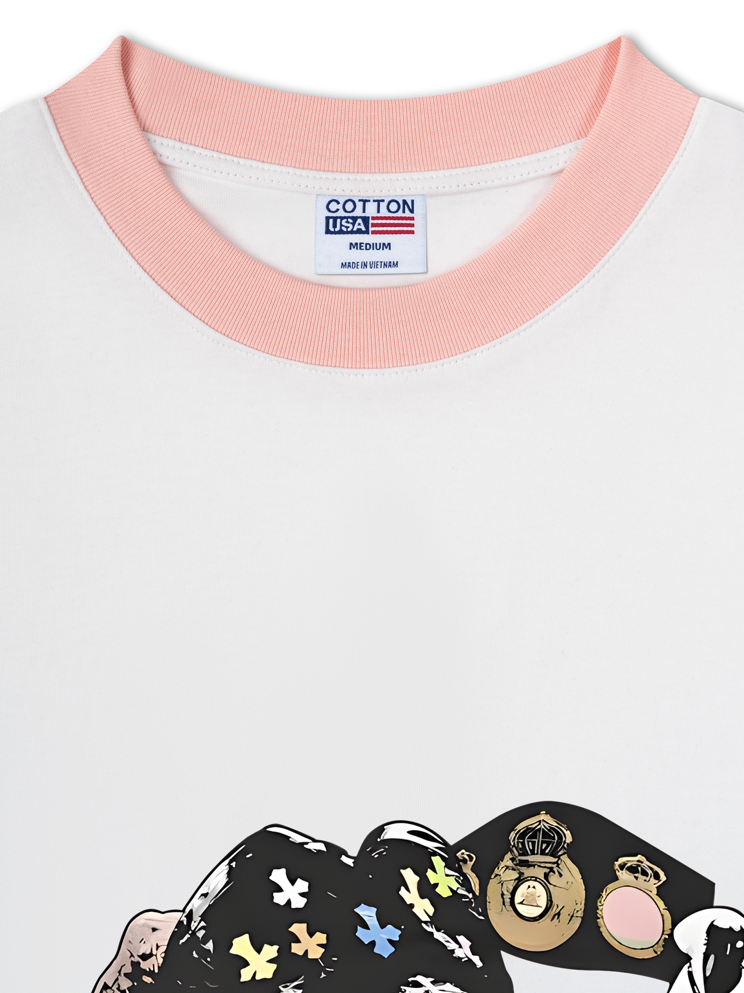 Áo Thun Ringer Relaxed Fit Champions USA Backflip