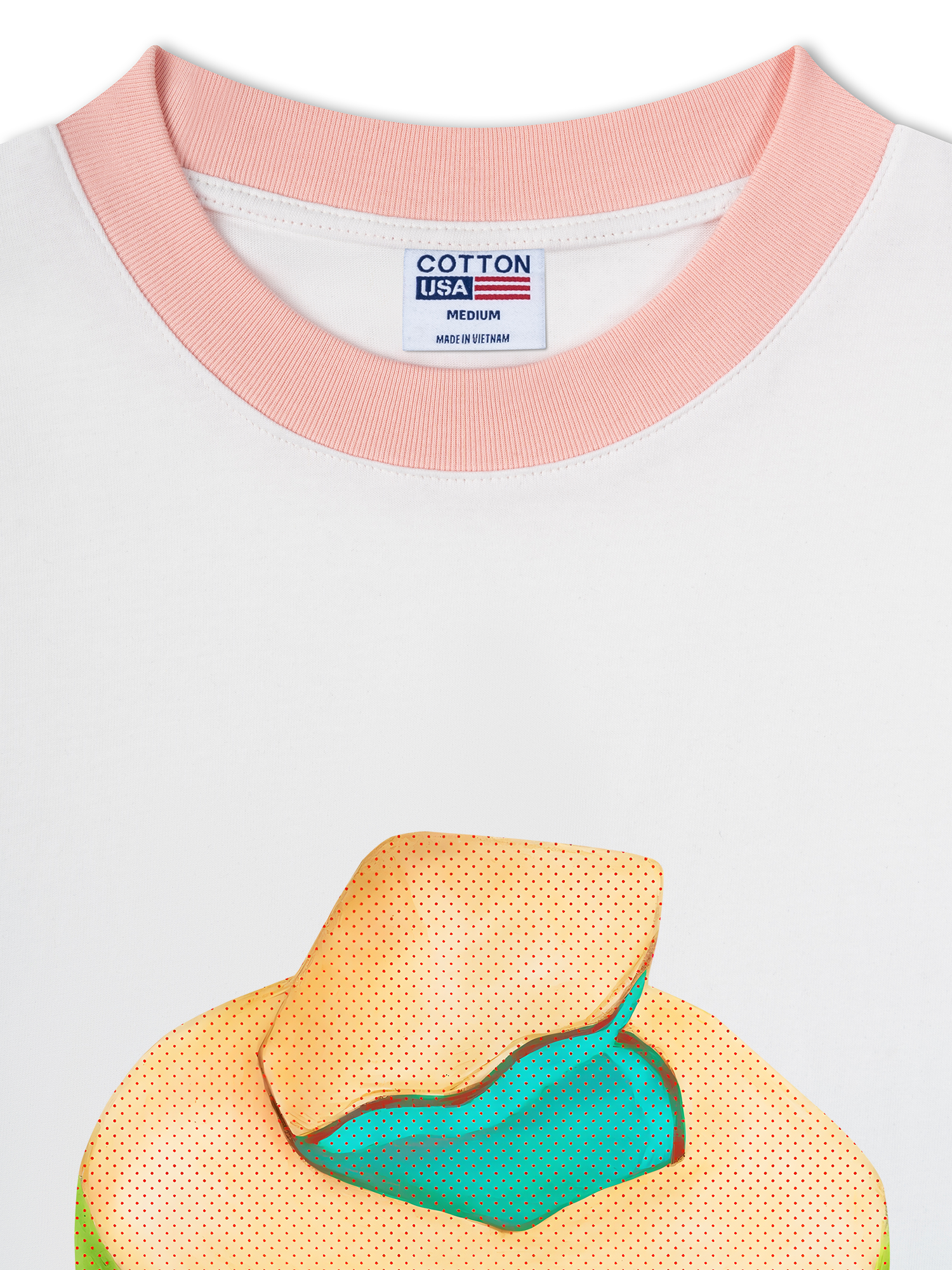 Áo Thun Ringer Relaxed Fit Tropical Coconut Retro