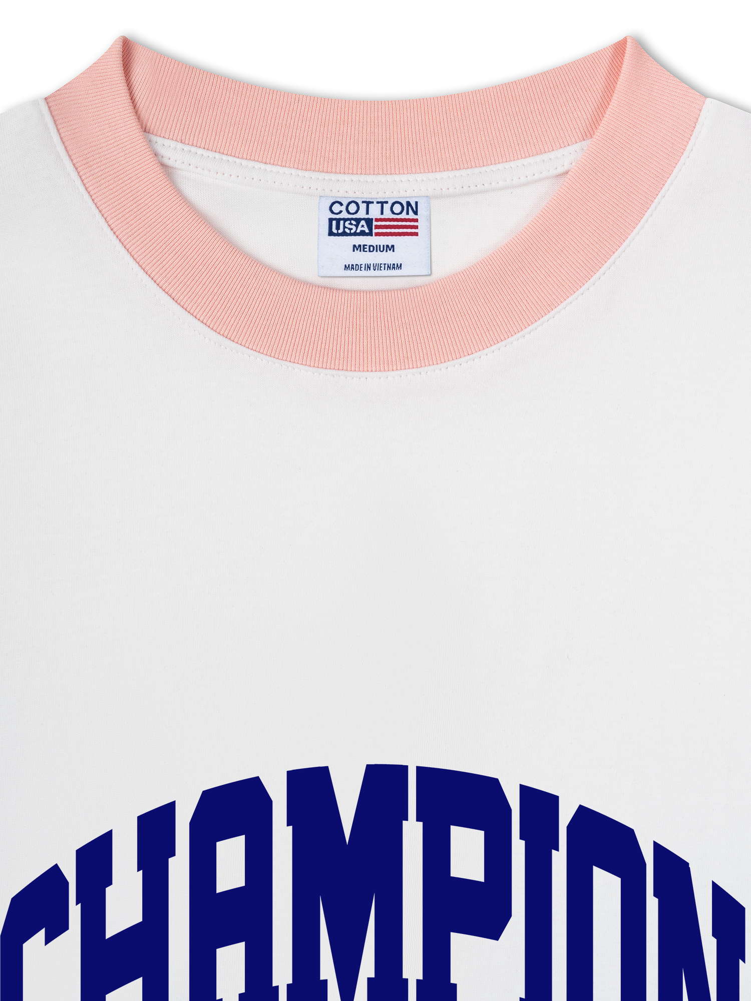 Áo Thun Ringer Relaxed Fit Champions Defeat The Pressure