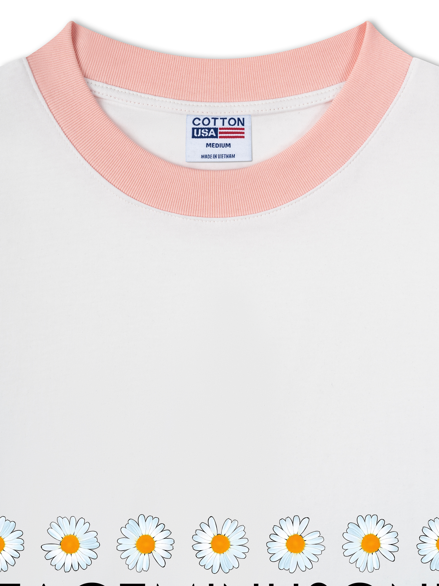 Áo Thun Ringer Relaxed Fit Floral Daisy Line