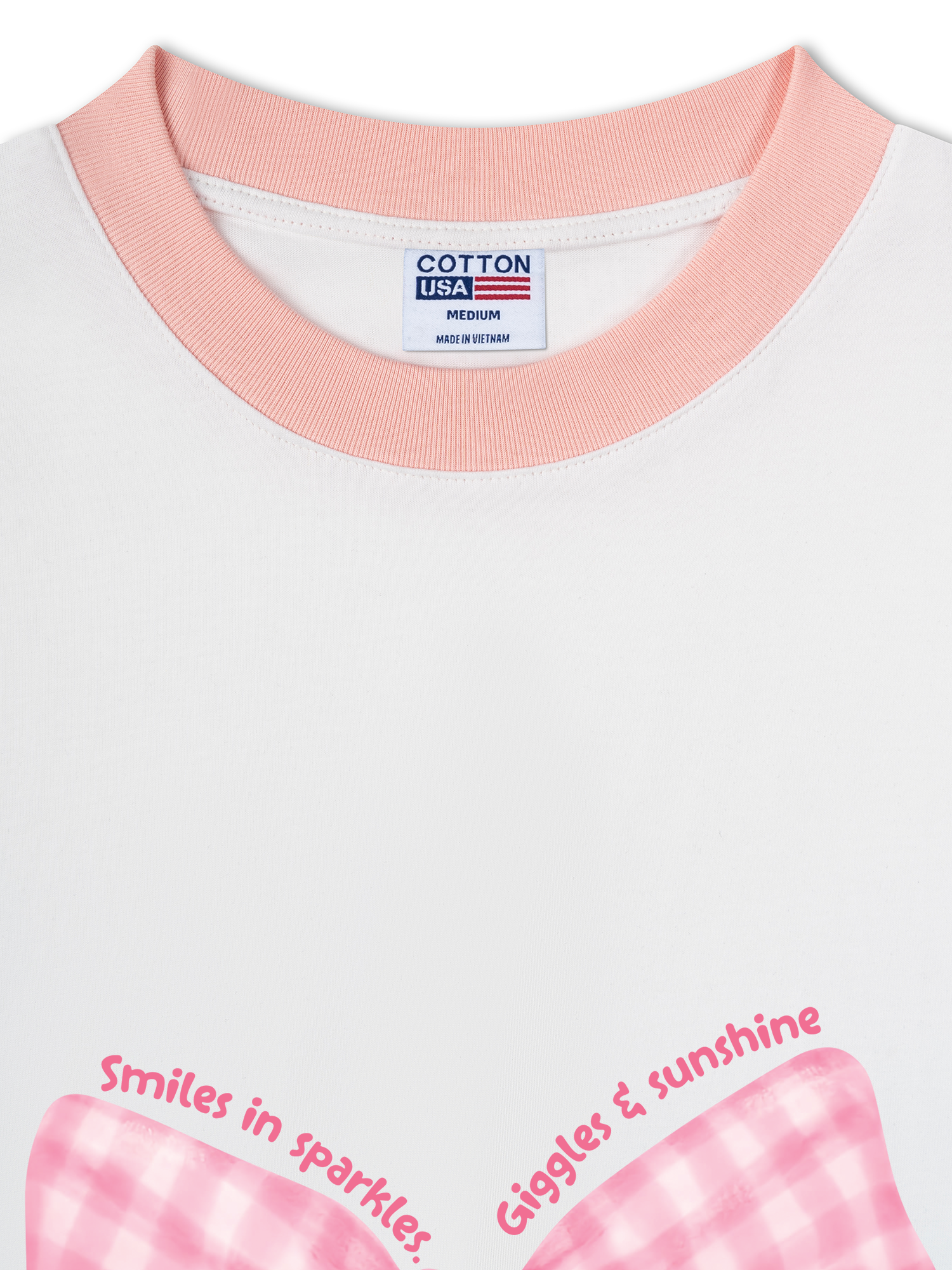 Áo Thun Ringer Relaxed Fit Pink Ribbon