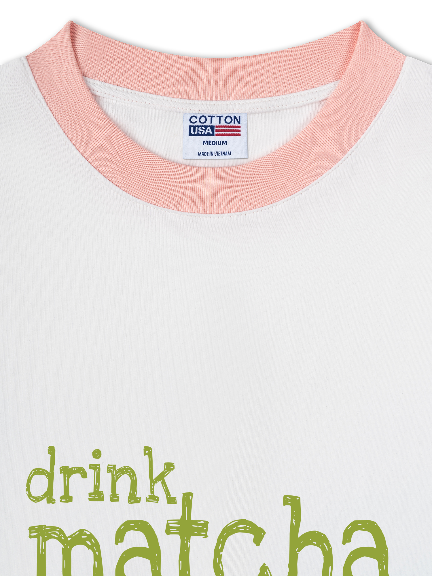 Áo Thun Ringer Relaxed Fit Matcha Will Fix Everything