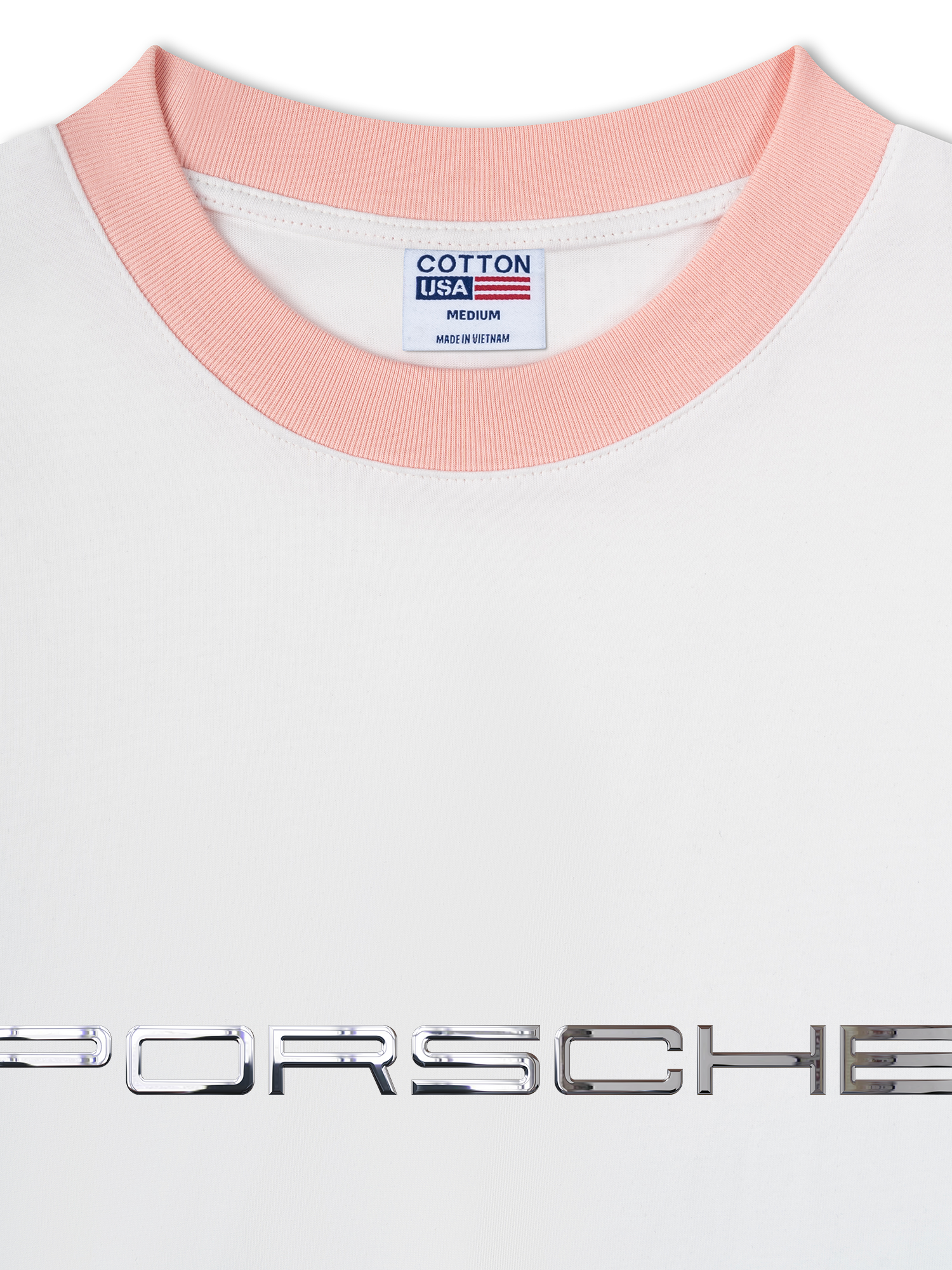 Áo Thun Ringer Relaxed Fit Porsche Chrome Typo