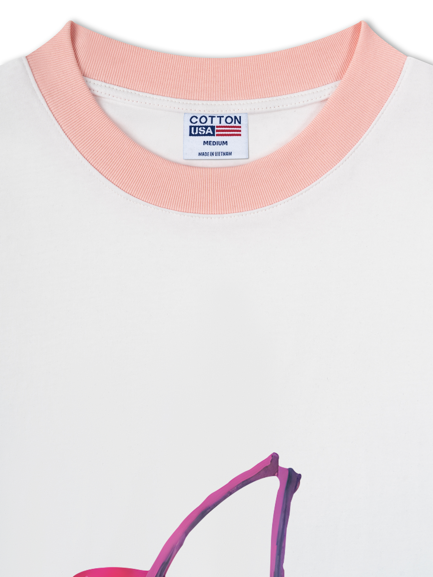 Áo Thun Ringer Relaxed Fit Tropical Purple Cherry