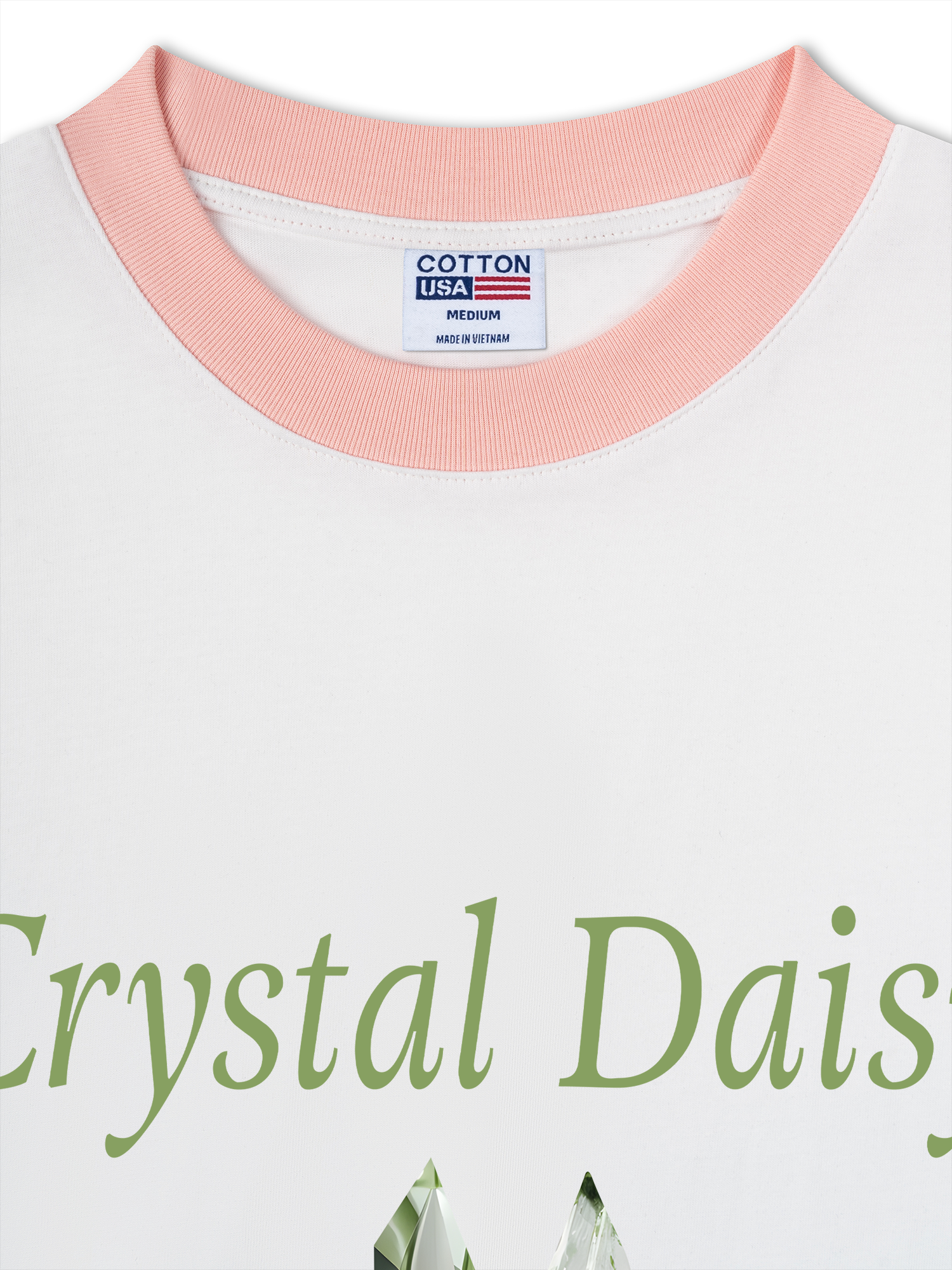 Áo Thun Ringer Relaxed Fit Floral Crytsal Daisy