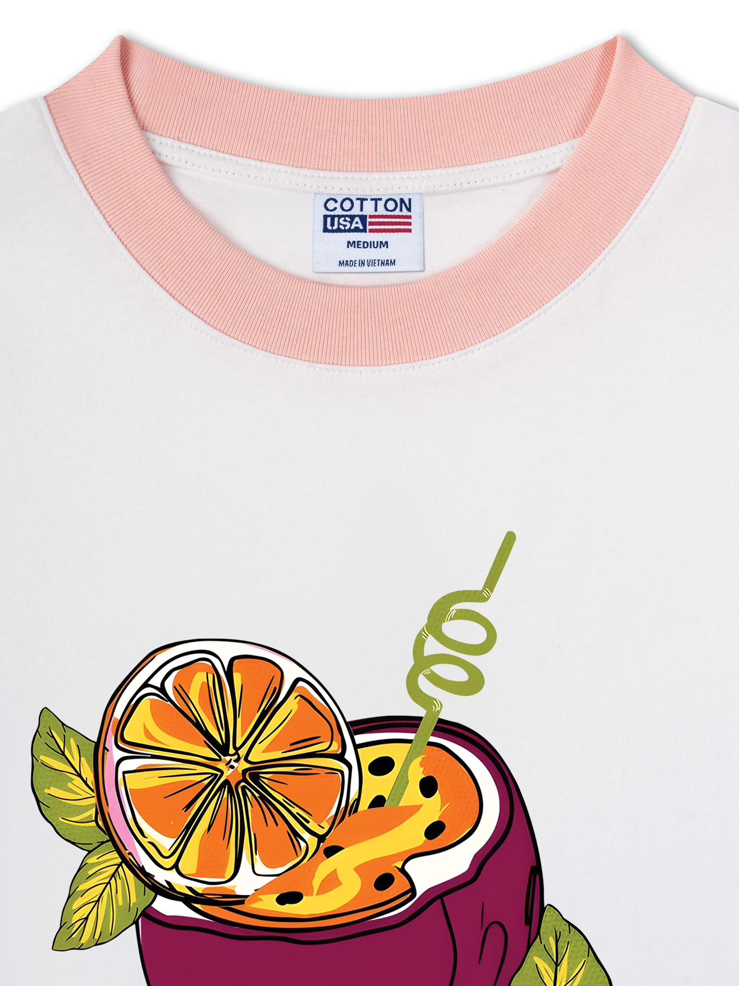 Áo Thun Ringer Relaxed Fit Tropical Passion Fruit