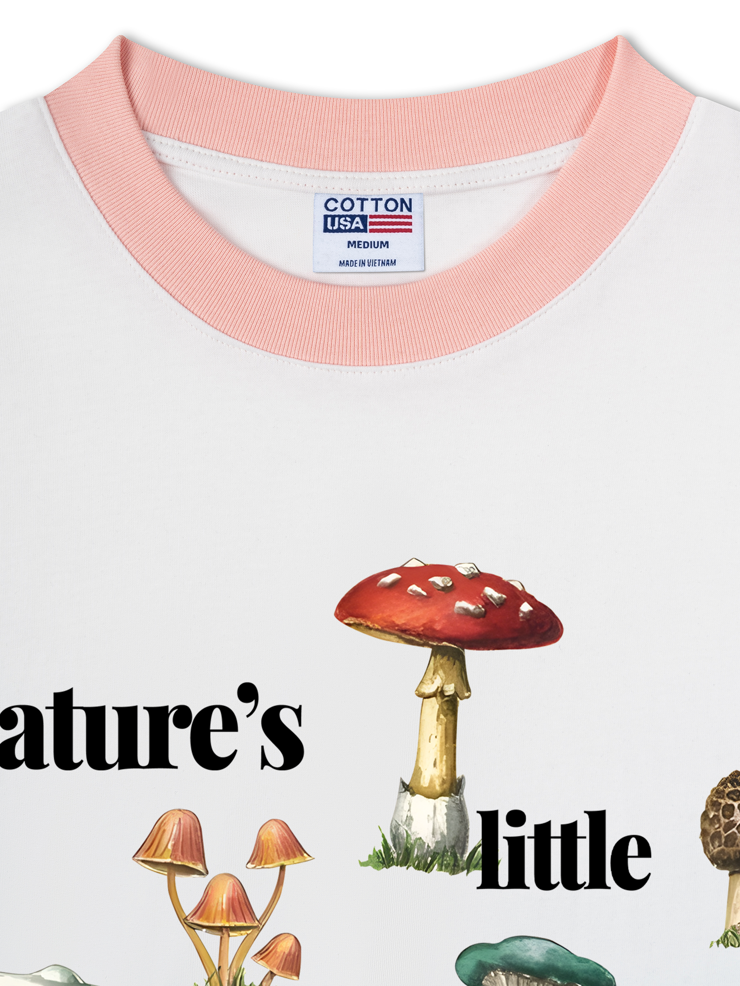 Áo Thun Ringer Relaxed Fit Tropical Mushroom Fungi