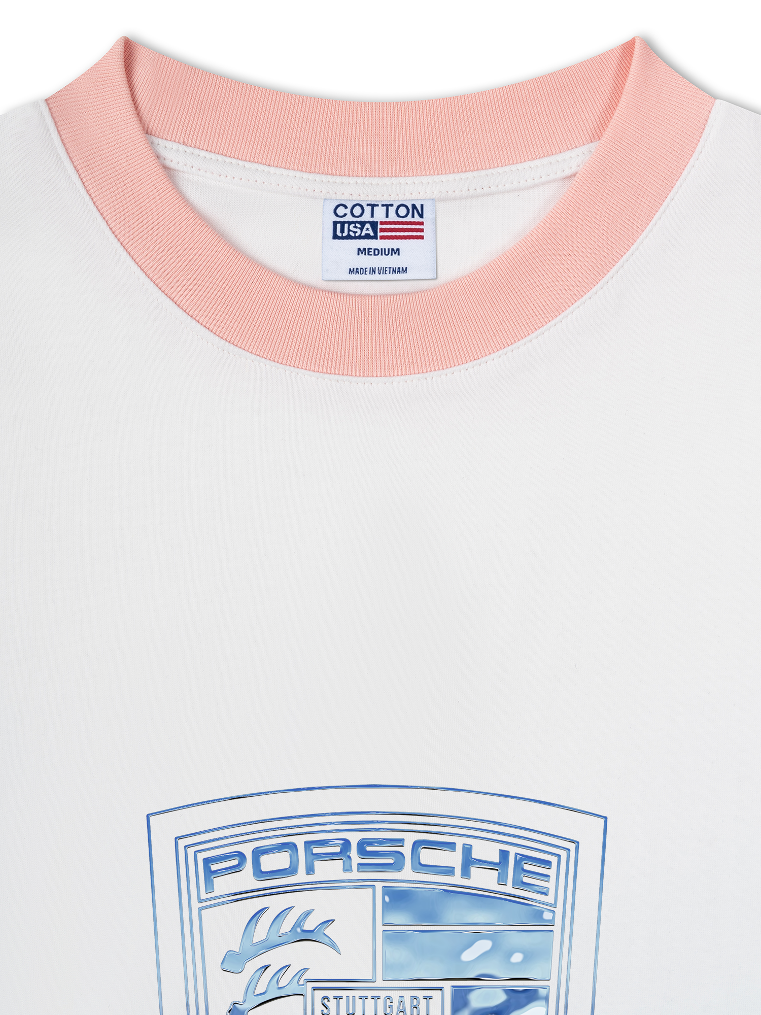 Áo Thun Ringer Relaxed Fit Porsche Metal Material