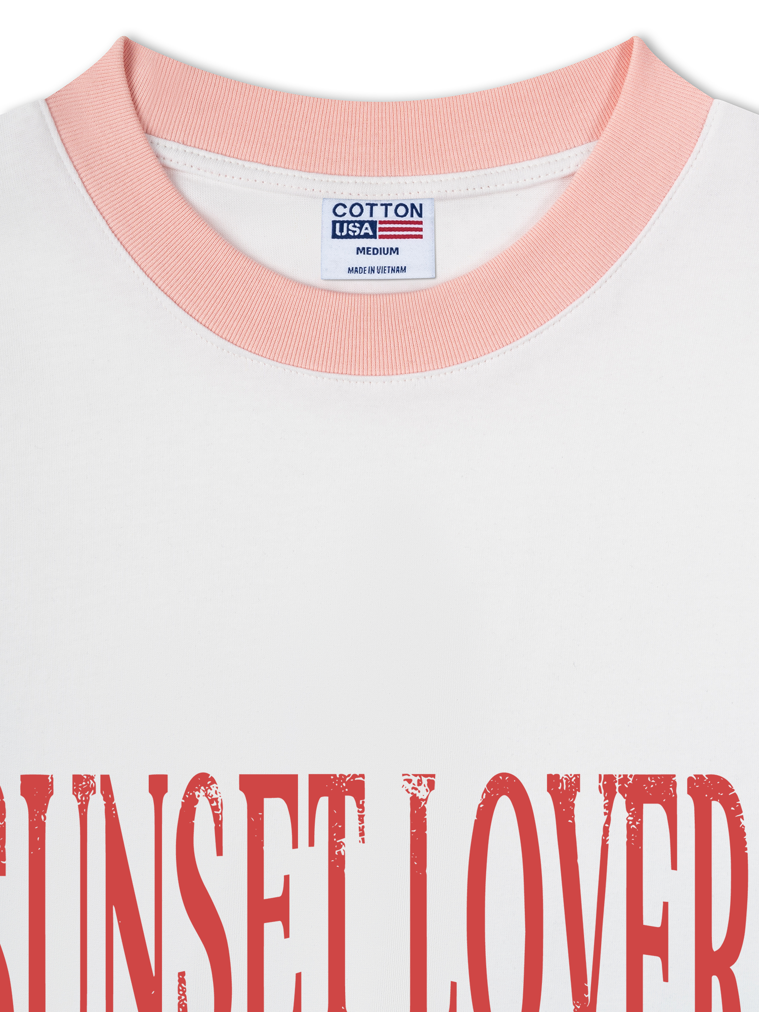 Áo Thun Ringer Relaxed Fit City Sunset Lover Miami