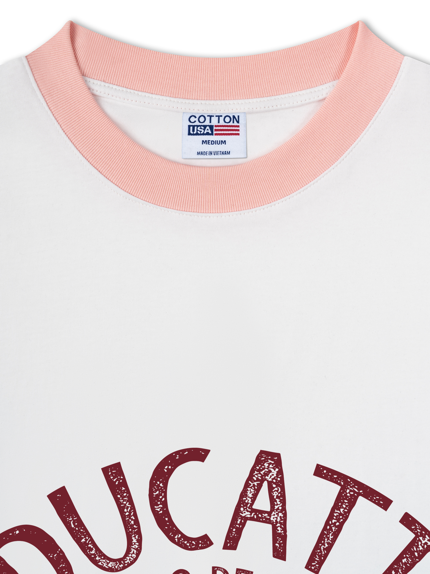 Áo Thun Ringer Relaxed Fit Ducati Vintage Vibes