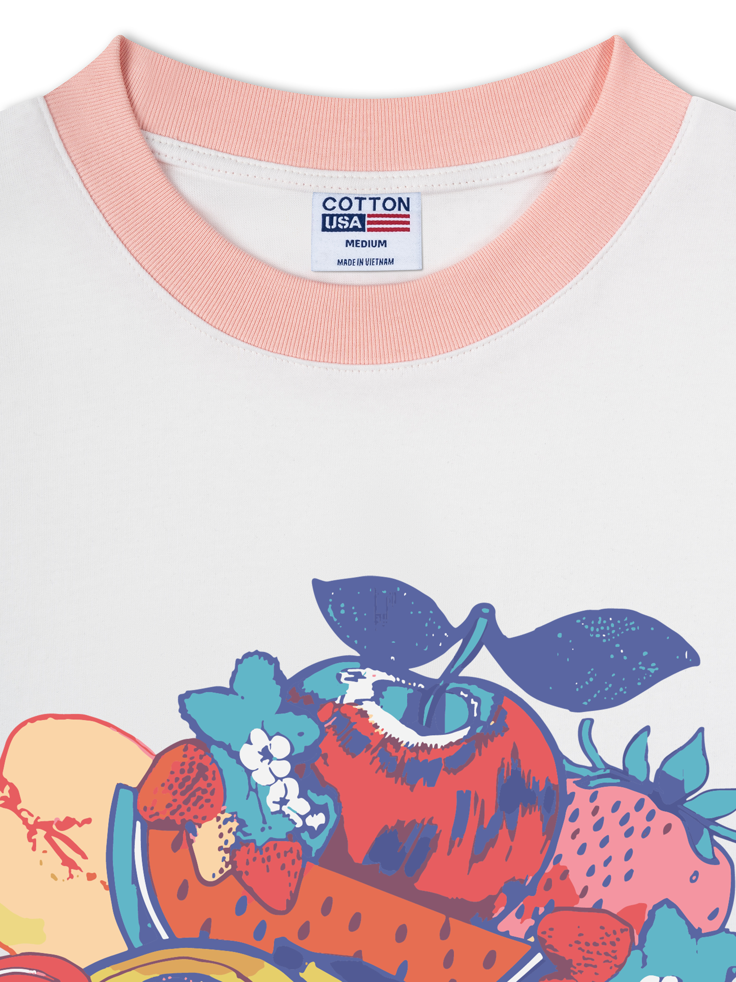 Áo Thun Ringer Relaxed Fit Tropical Fresh Fruit Juice