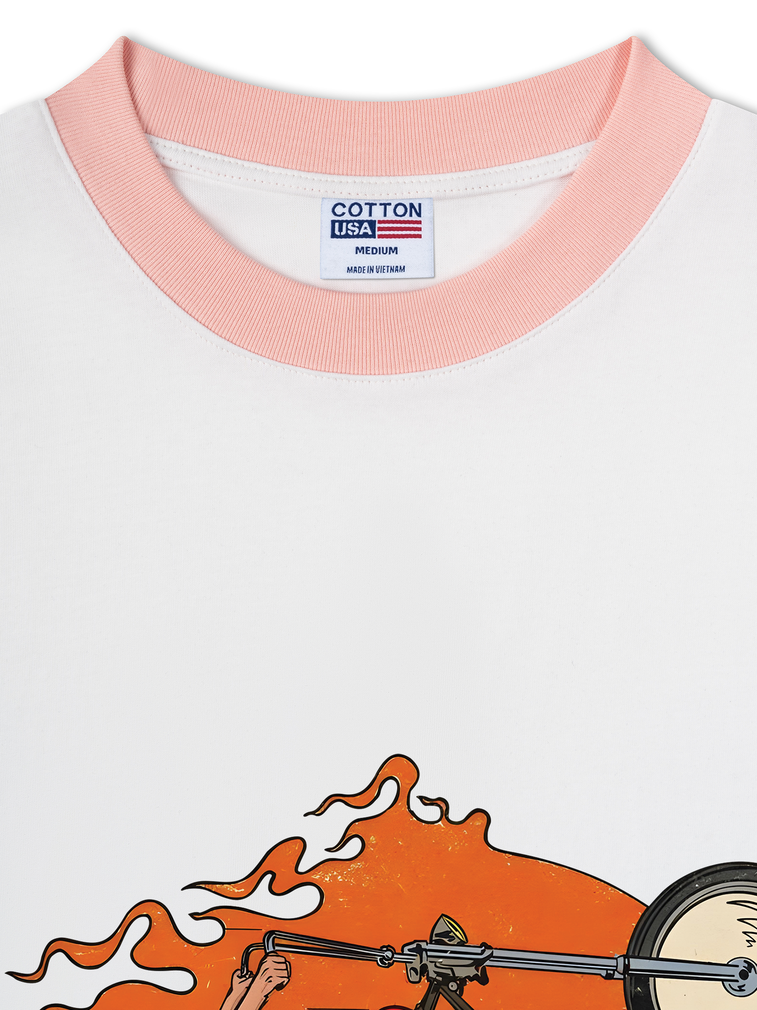 Áo Thun Ringer Relaxed Fit Born To Ride