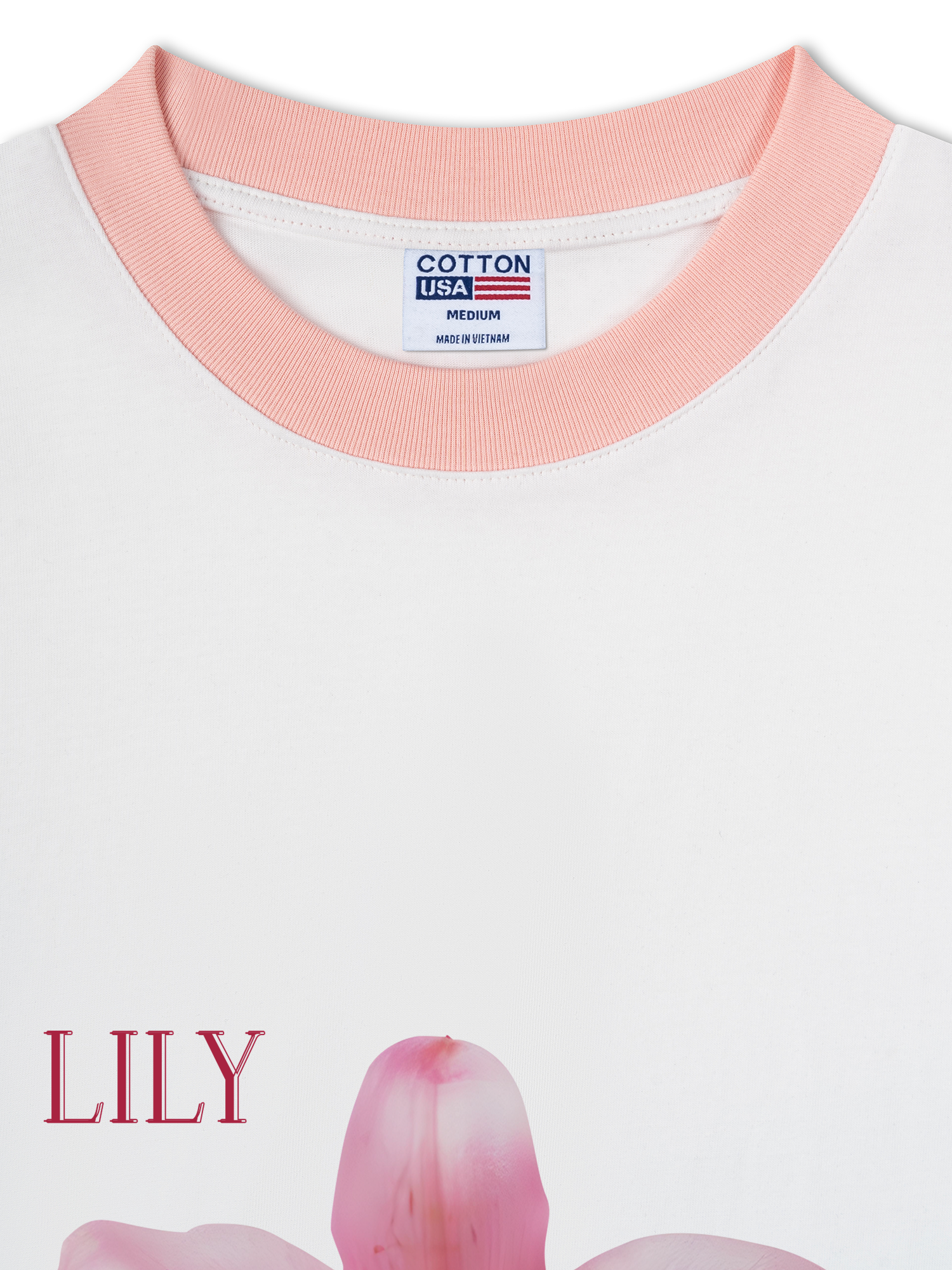 Áo Thun Ringer Relaxed Fit Floral Lily_s language