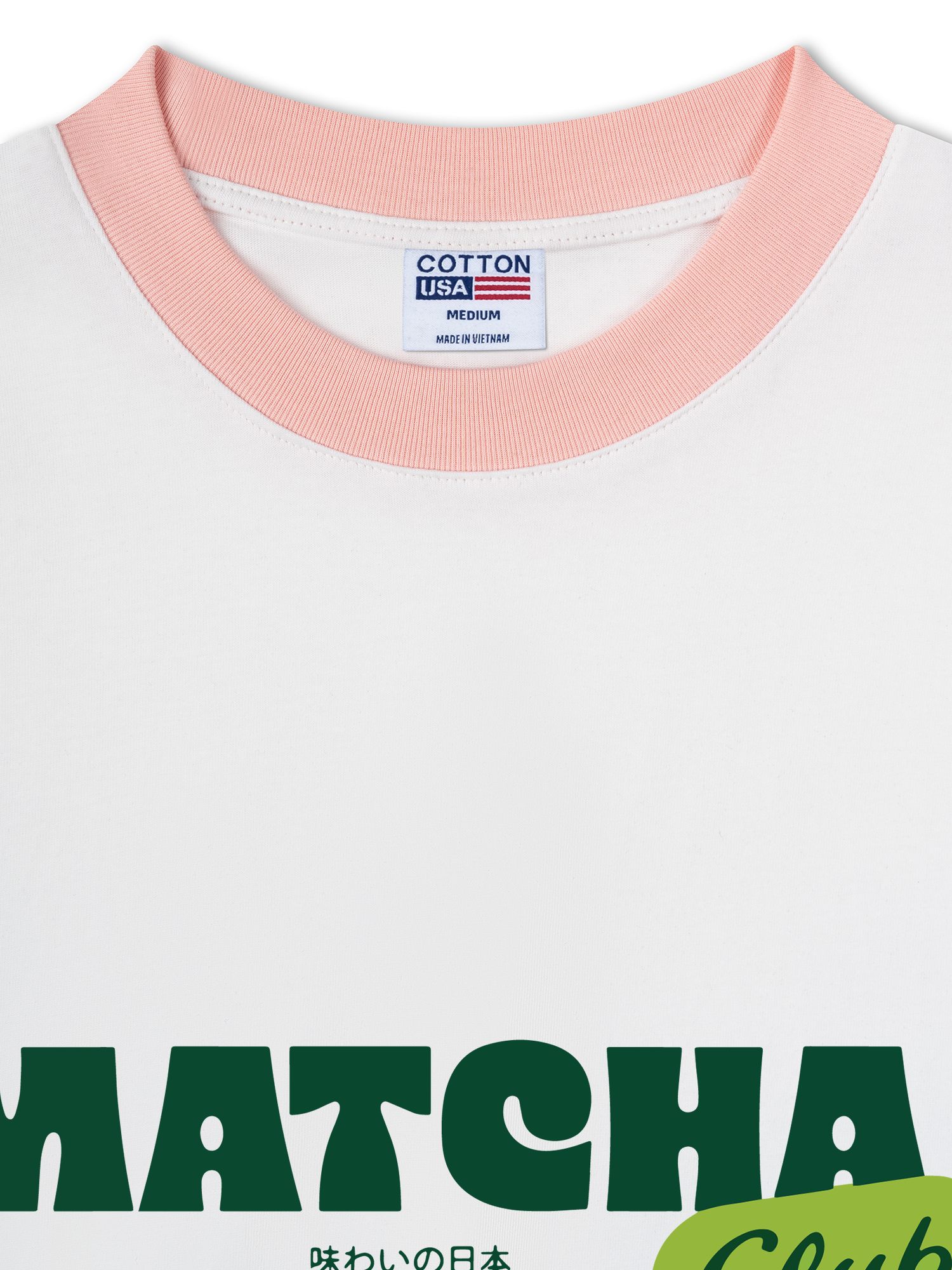 Áo Thun Ringer Relaxed Fit Matcha Club