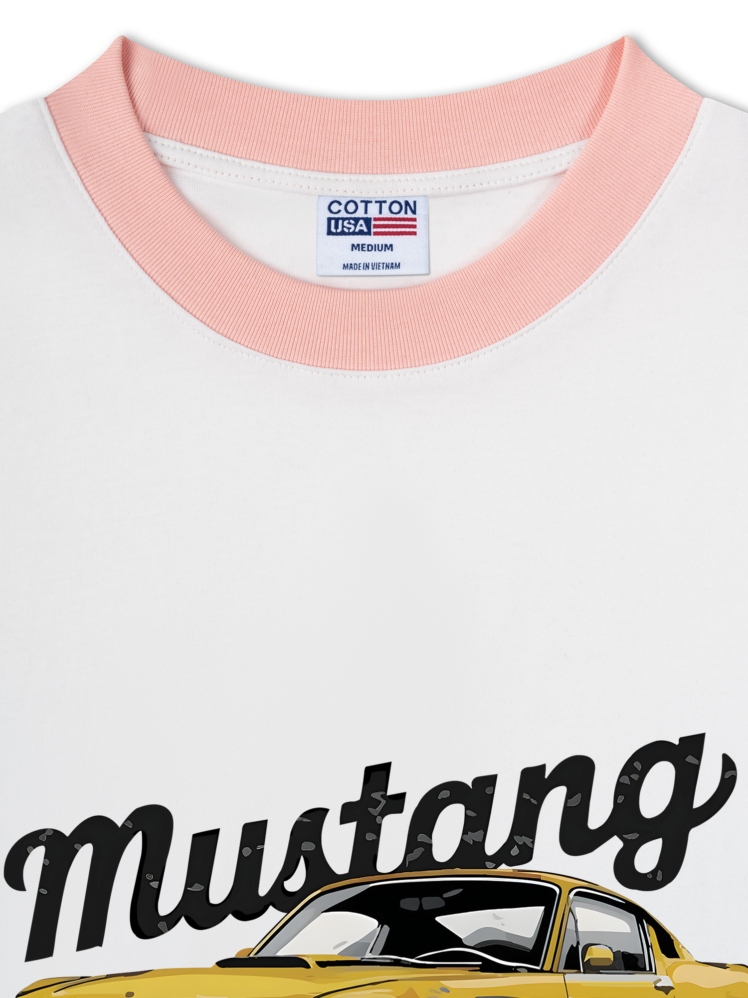 Áo Thun Ringer Relaxed Fit Mustang Yellow