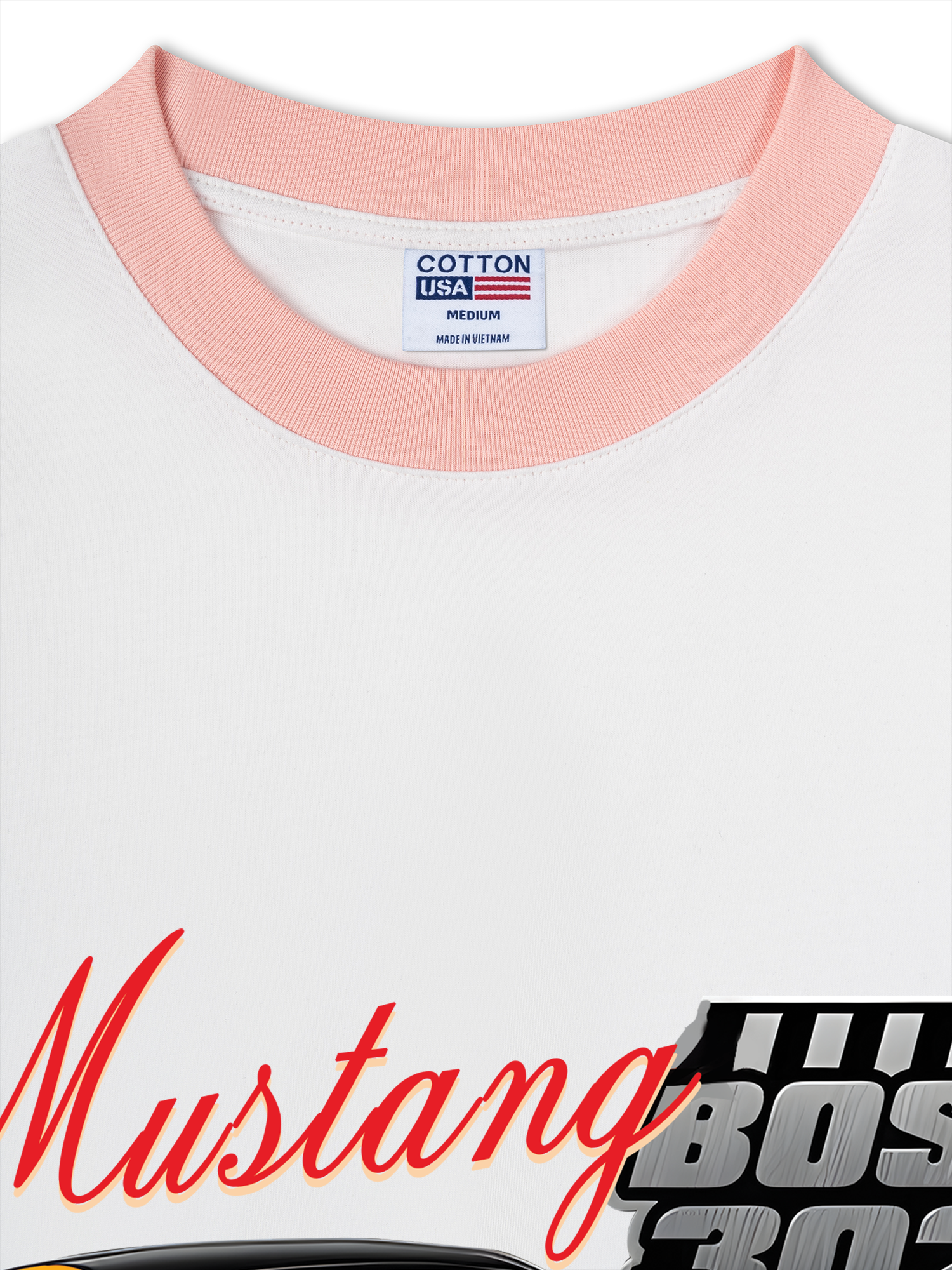 Áo Thun Ringer Relaxed Fit Mustang Boss 302