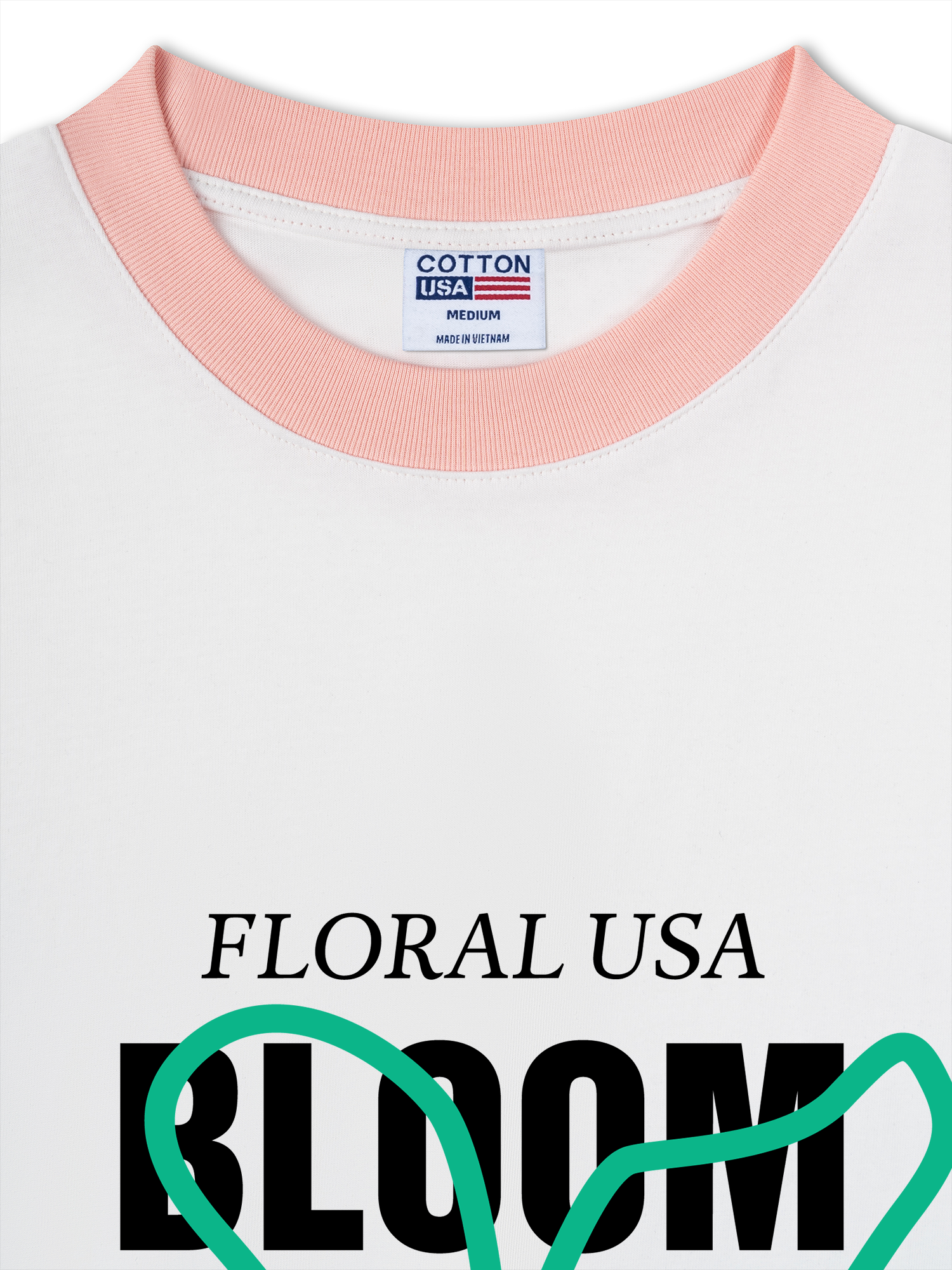 Áo Thun Ringer Relaxed Fit Floral Bloom Steady