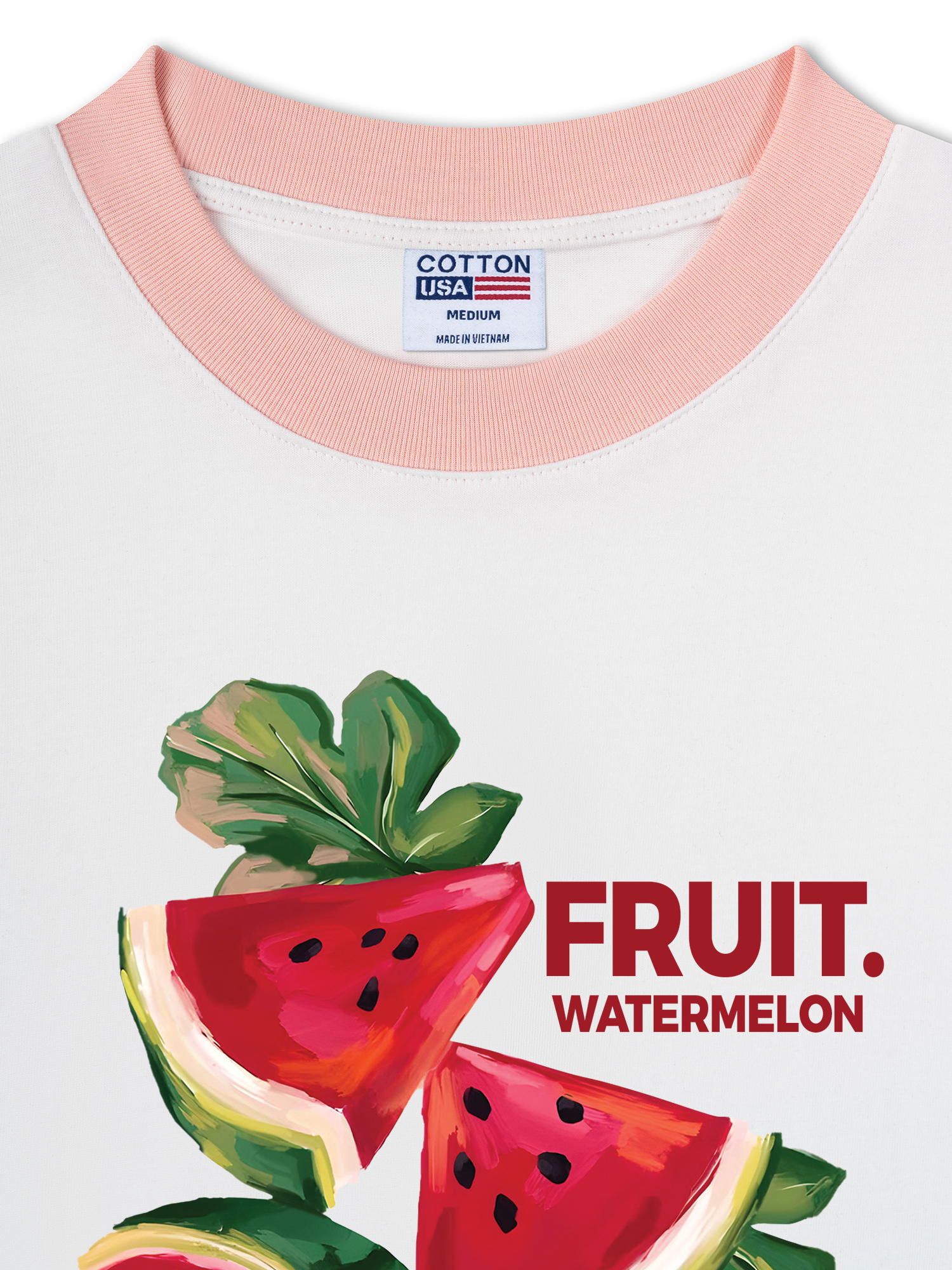 Áo Thun Ringer Relaxed Fit Tropical Watermelon