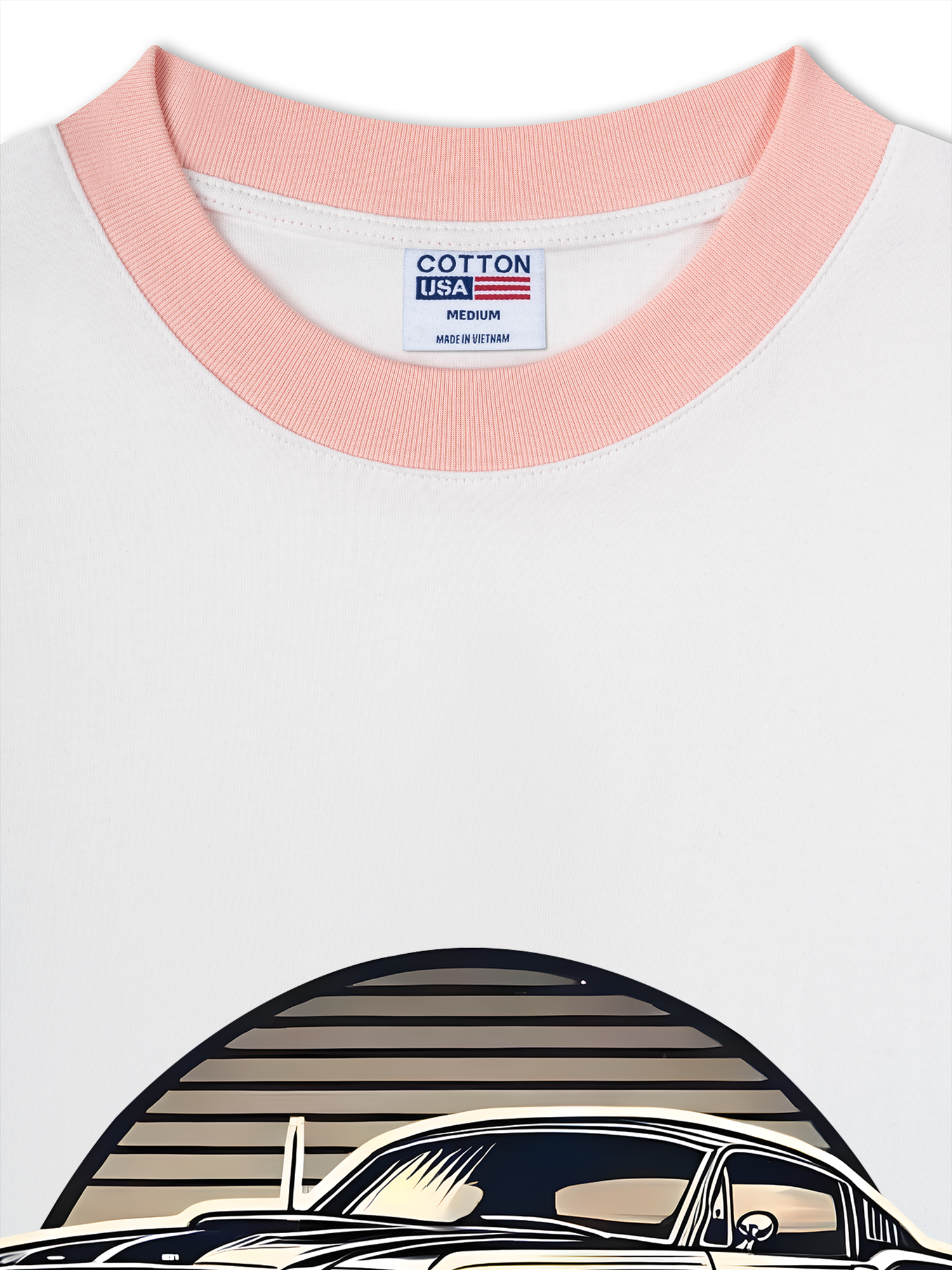 Áo Thun Ringer Relaxed Fit Mustang Fans