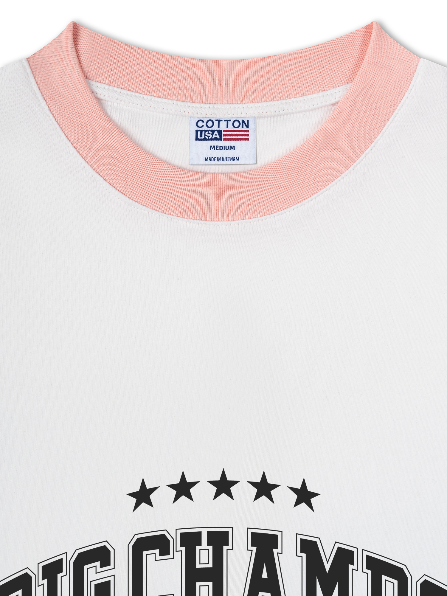 Áo Thun Ringer Relaxed Fit Champions Dont Quit