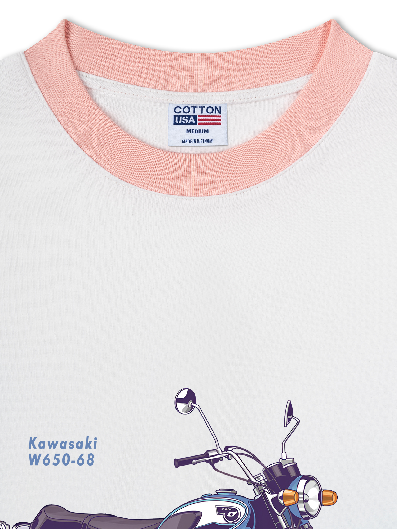 Áo Thun Ringer Relaxed Fit Kawasaki W650-68