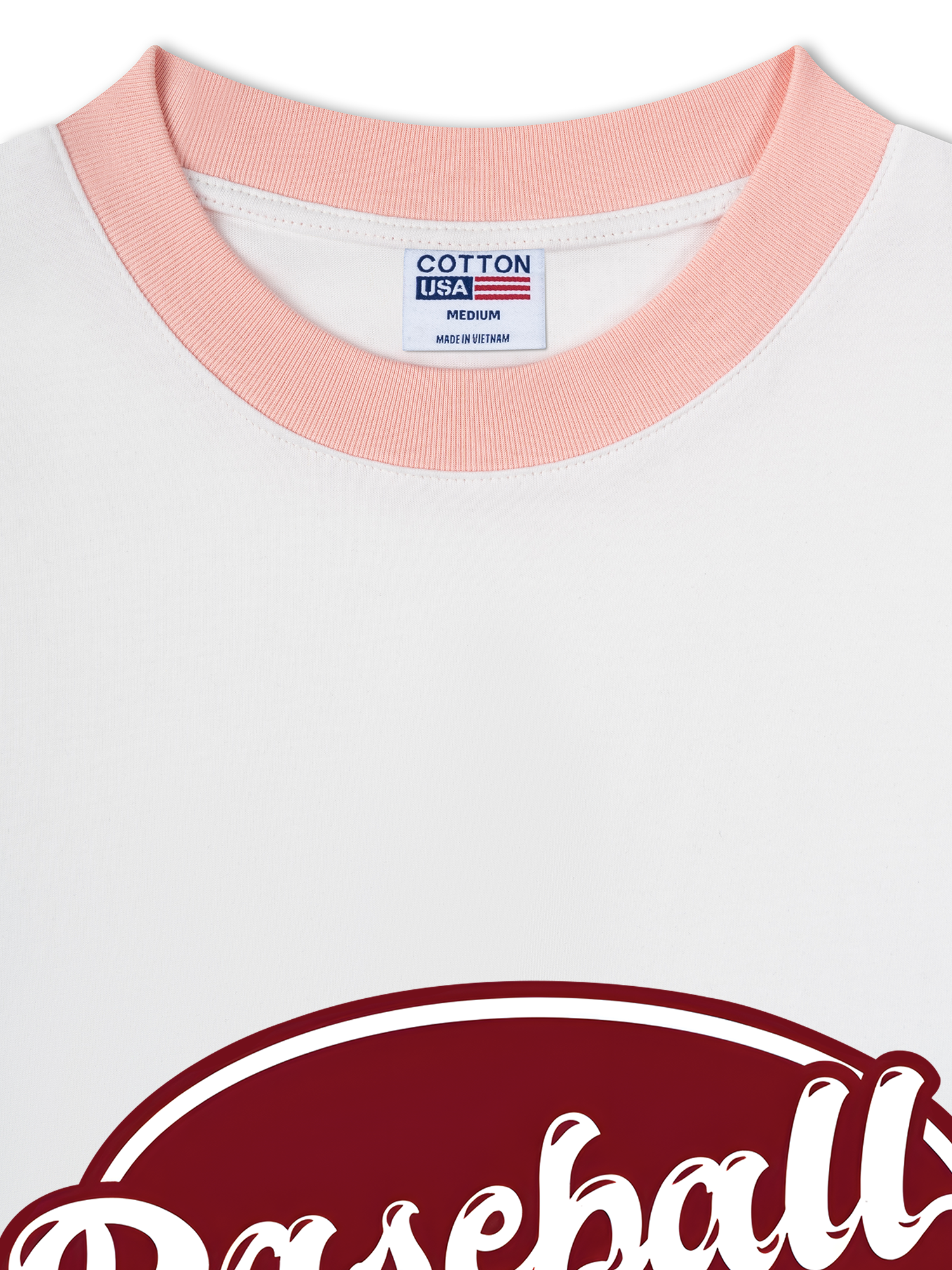 Áo Thun Ringer Relaxed Fit Baseball Retro