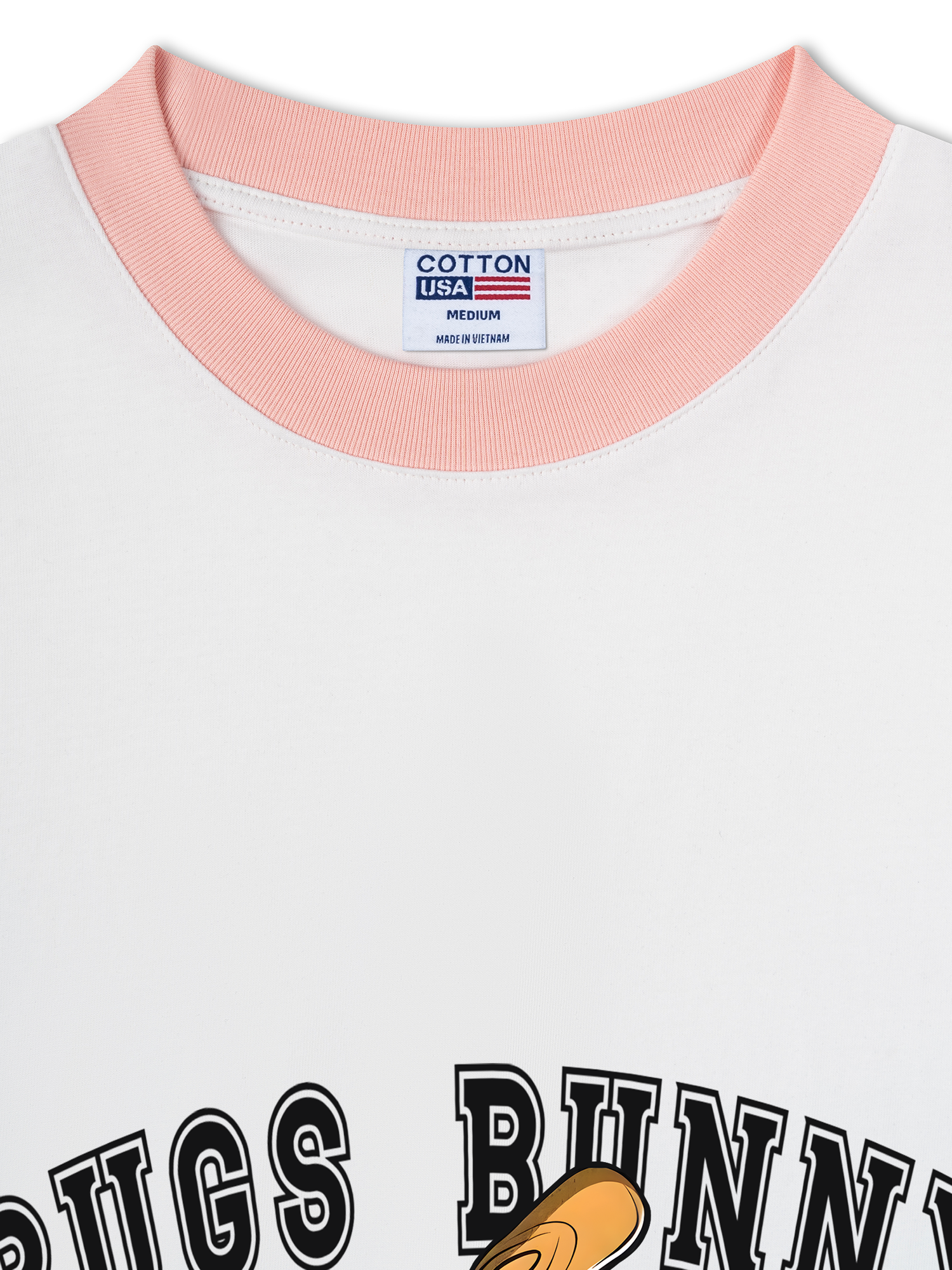 Áo Thun Ringer Relaxed Fit Baseball Bugs Bunny