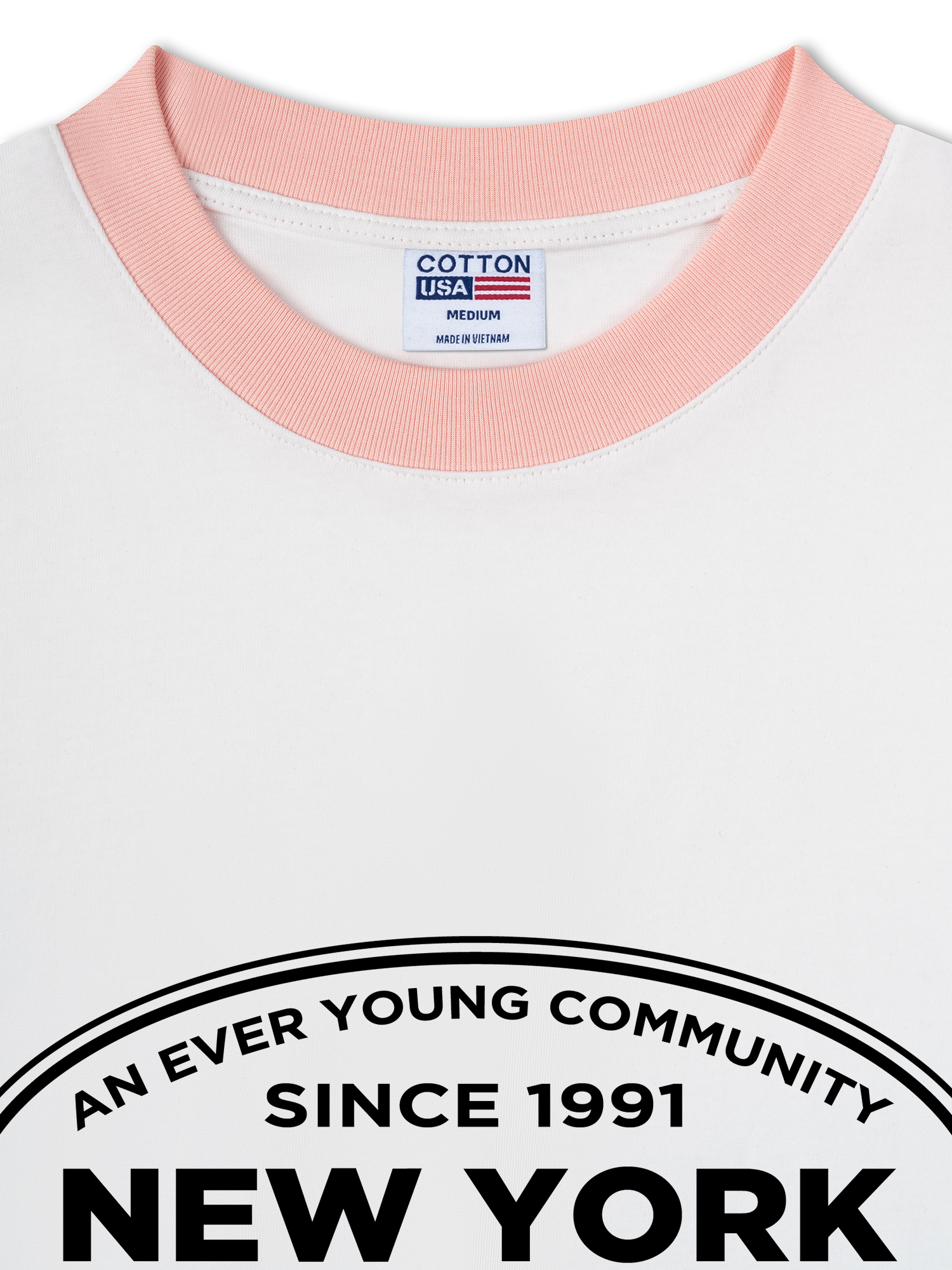 Áo Thun Ringer Relaxed Fit An Ever Young Community New York